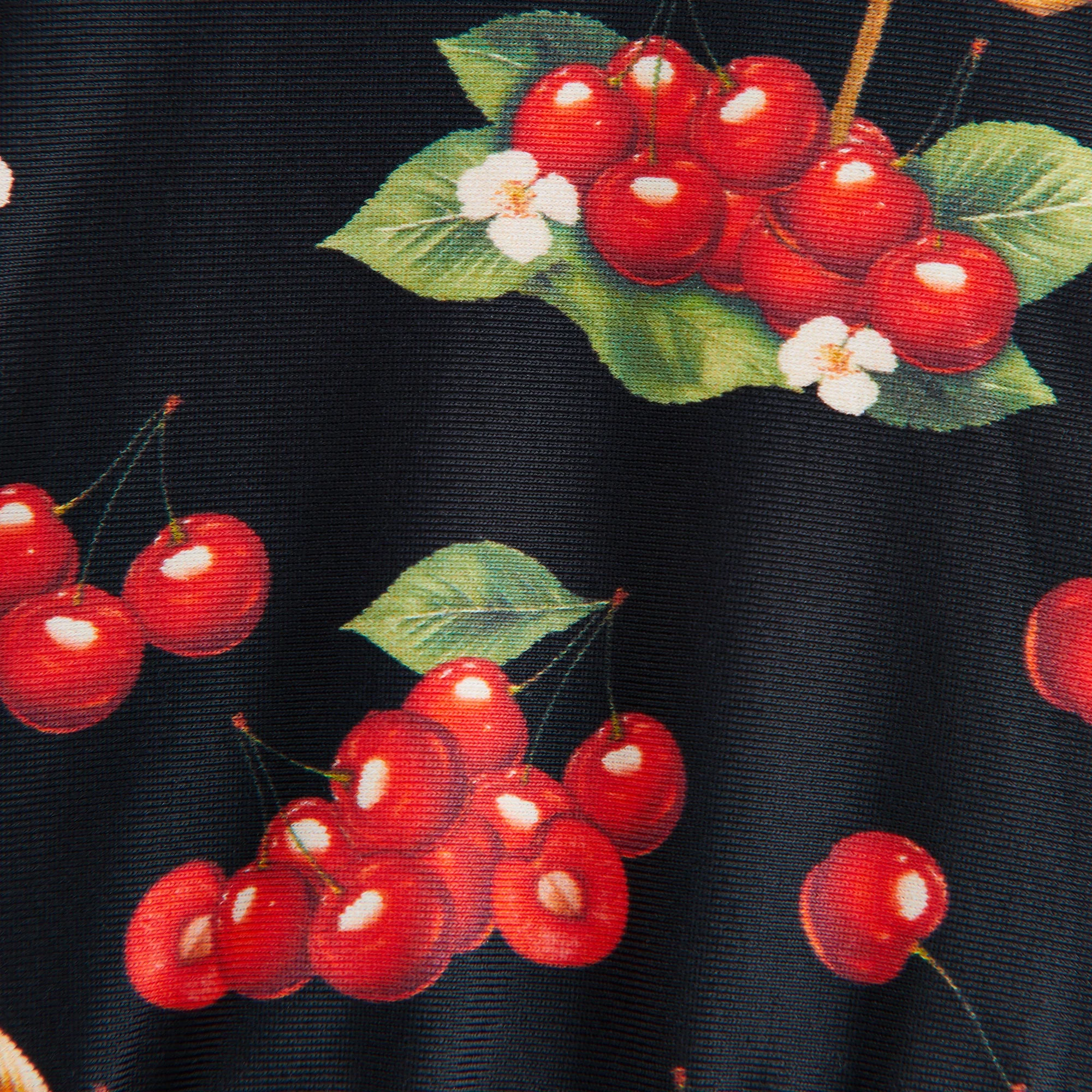Kith Women Kenna Cherry Tie Top - Black - Image 4