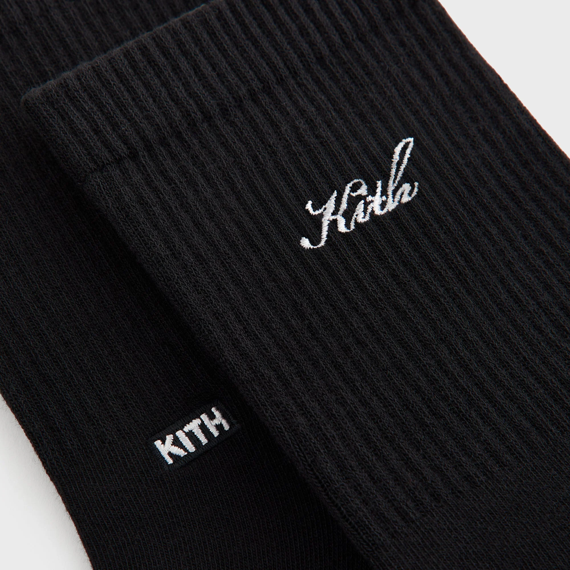 Kith Women 3-Pack Lightweight Cotton Classic Crew Socks - Multi - Image 4