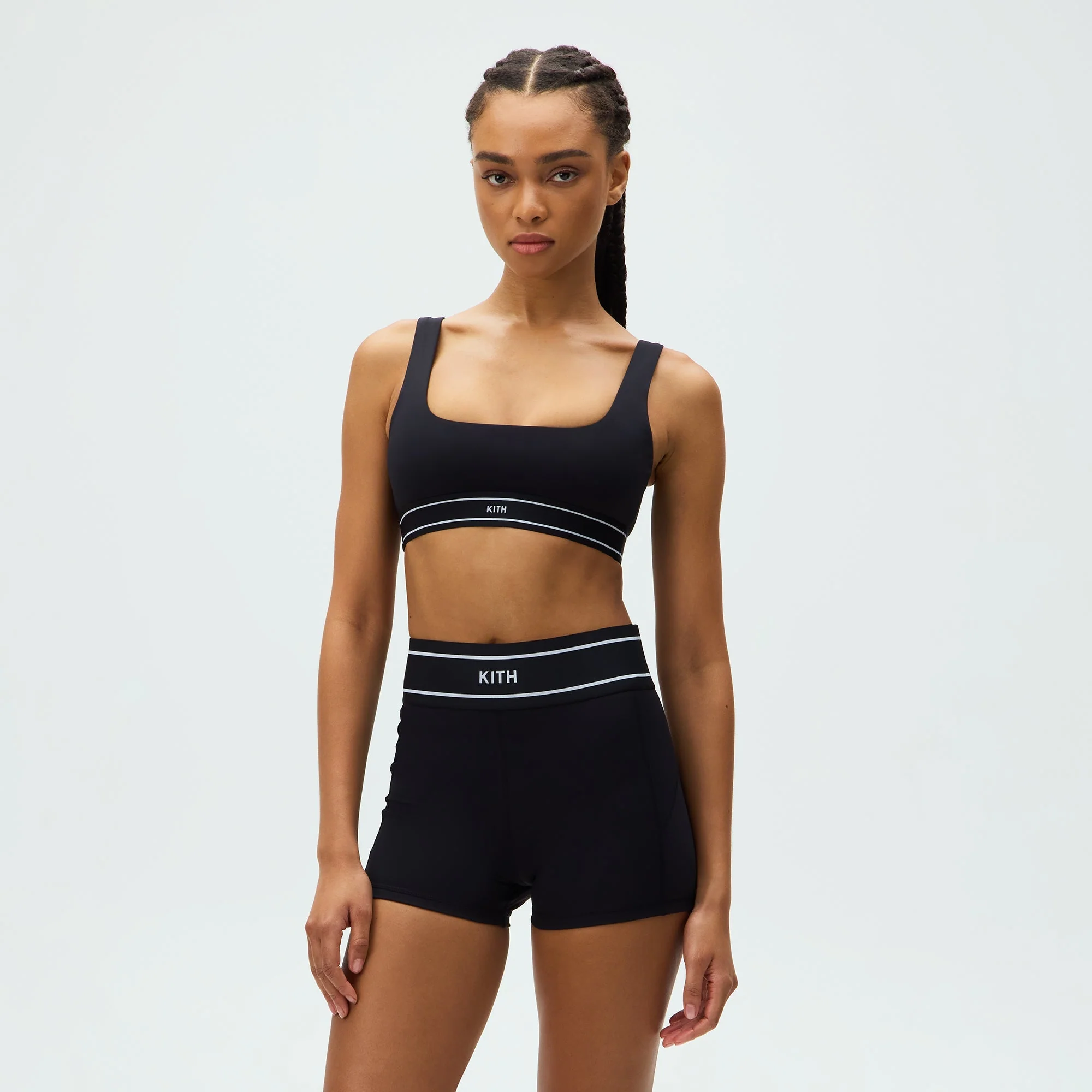 Kith Women Elle U-Neck Active Bra - Black - Image 2
