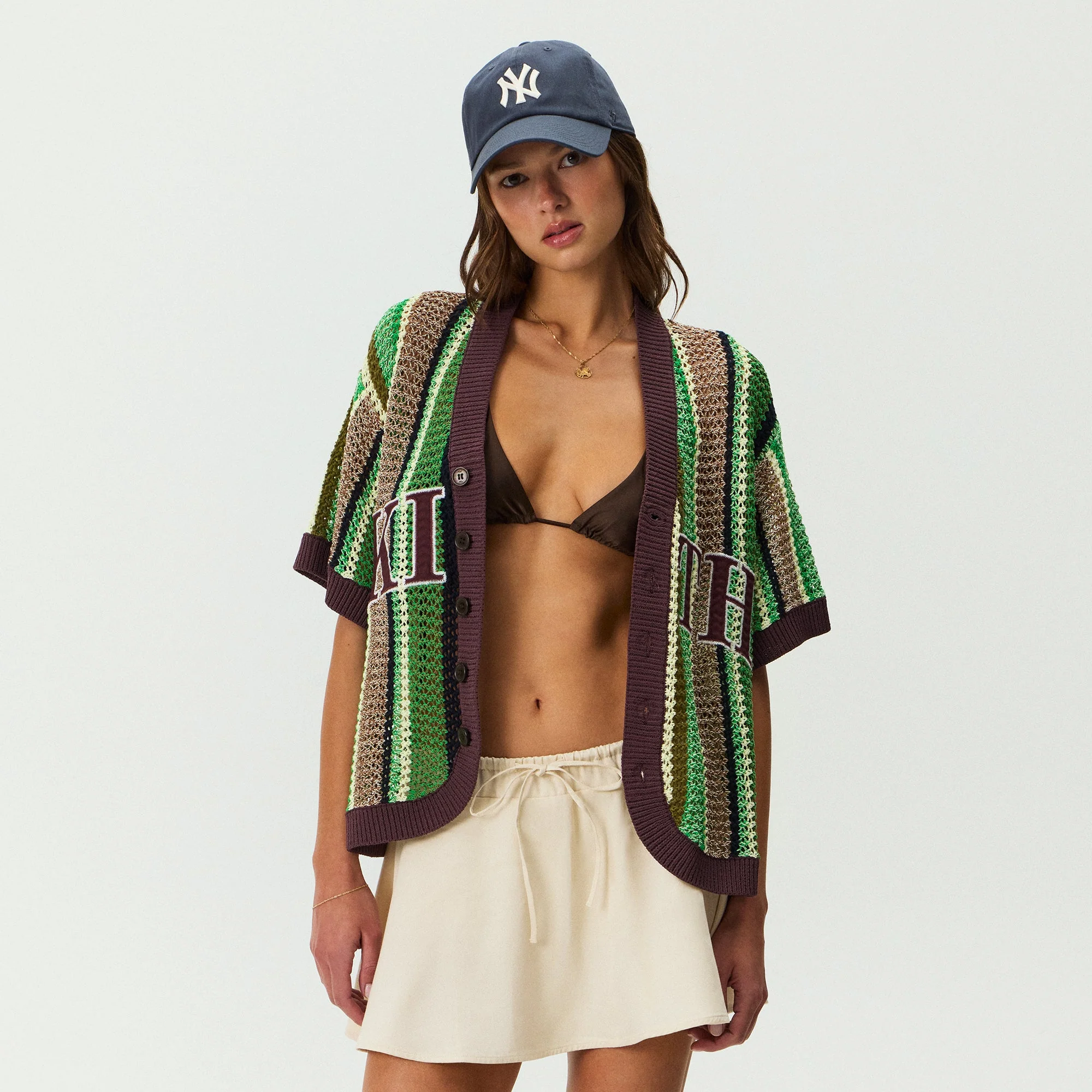 Kith Women Robyn Crochet Baseball Jersey - Legacy - Image 2