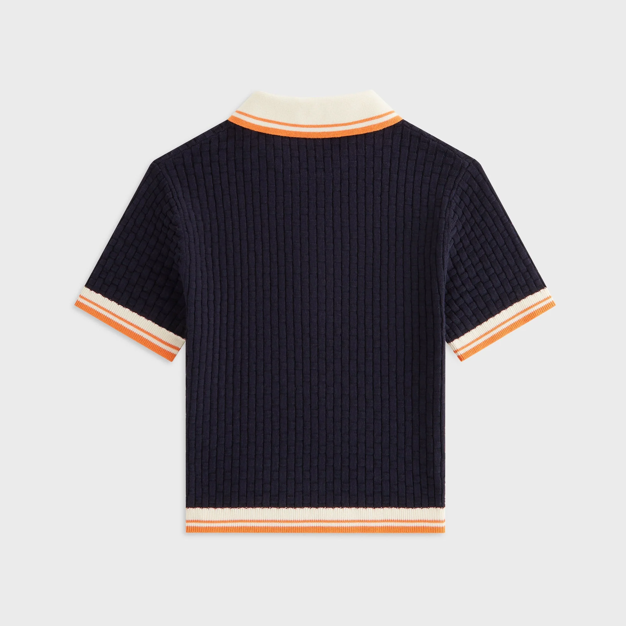 Kith Women Taylen Basketweave Sweater Polo - Ink - Image 3