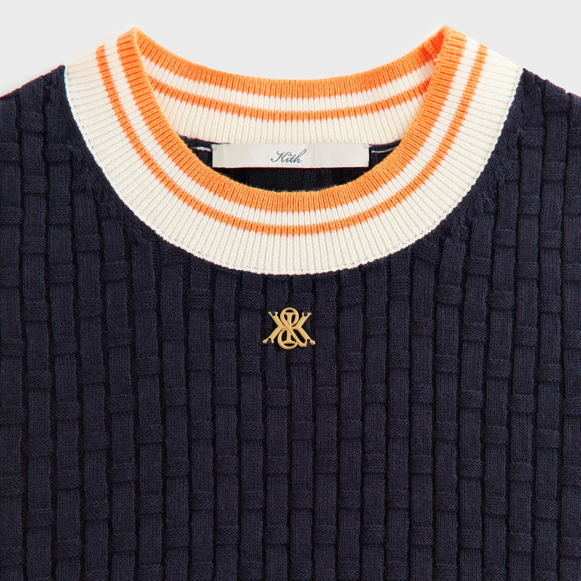 Kith Women Harter Basketweave Sweater Vest - Ink - Image 4
