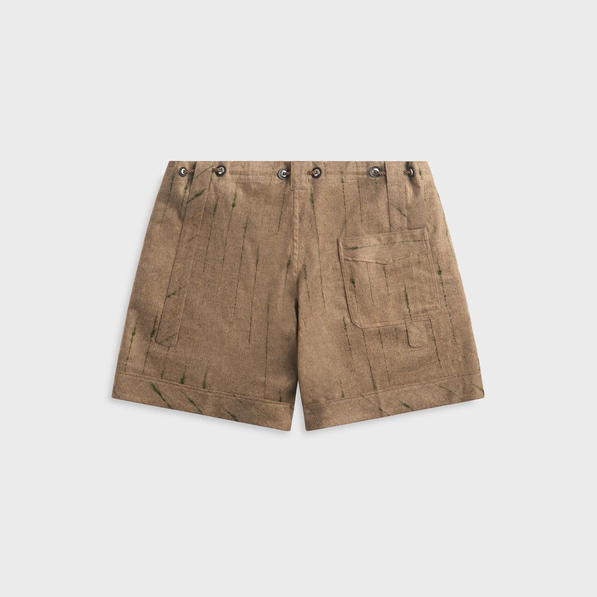 Kiko Kostadinov Mosaic Check Kyan Short - Moor Brown - Image 2