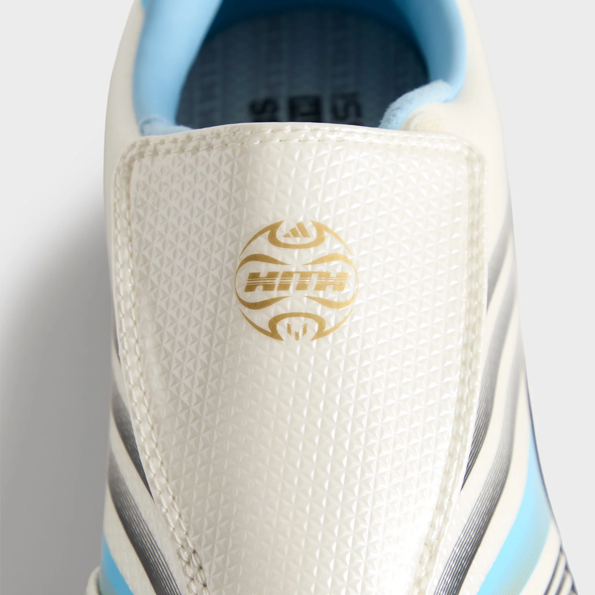Kith & Messi for adidas Football F50 Inframe - Off White / Clear Blue / Metallic Gold - Image 10
