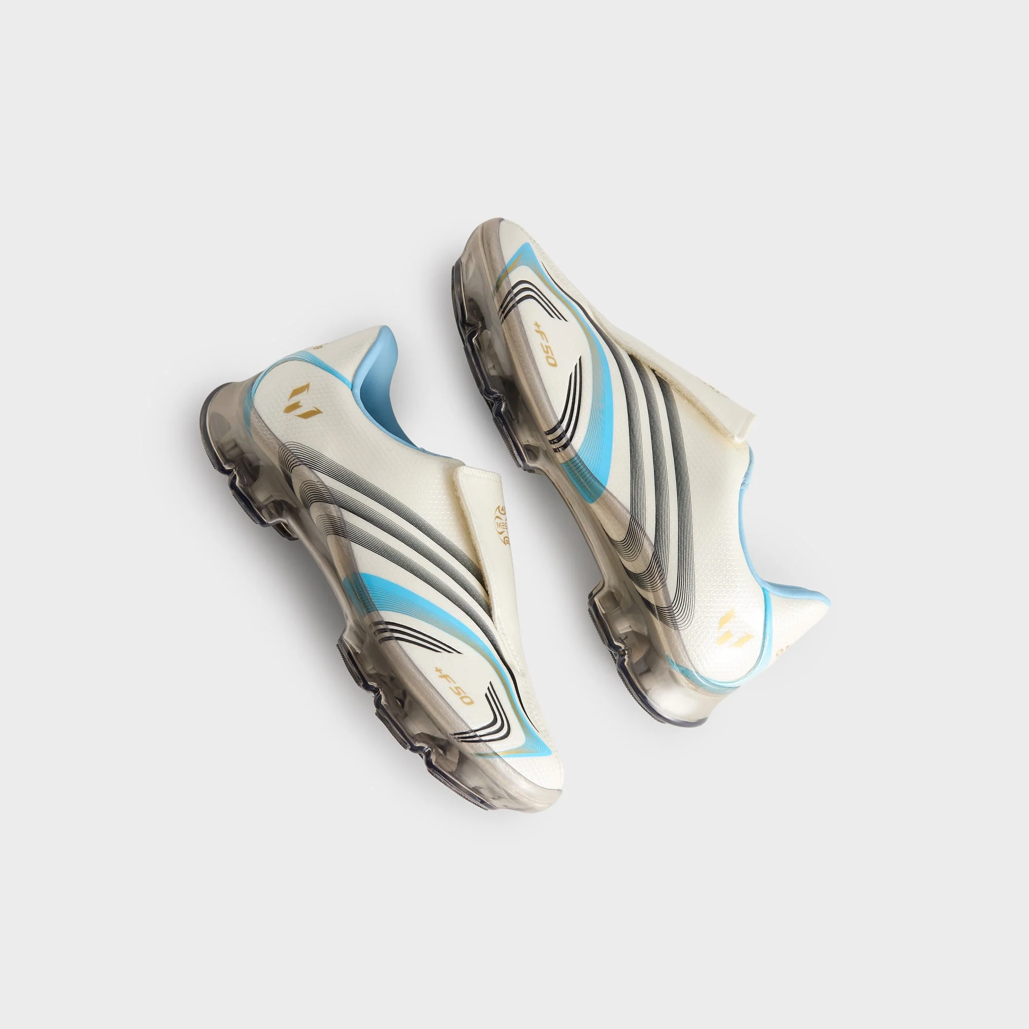 Kith & Messi for adidas Football F50 Inframe - Off White / Clear Blue / Metallic Gold - Image 11