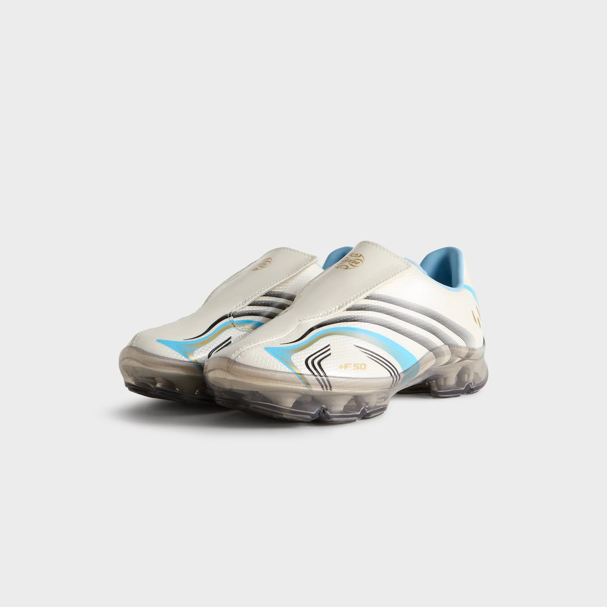 Kith & Messi for adidas Football F50 Inframe - Off White / Clear Blue / Metallic Gold - Image 2