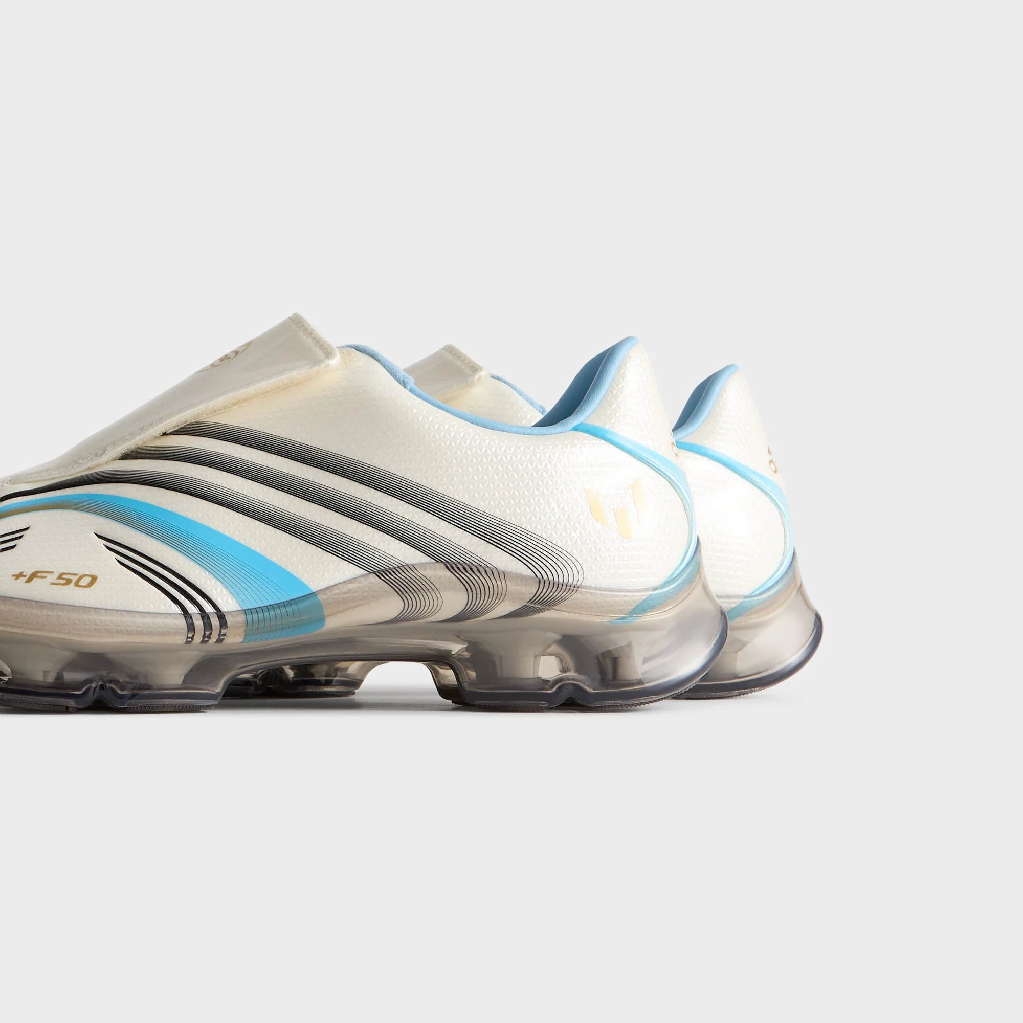 Kith & Messi for adidas Football F50 Inframe - Off White / Clear Blue / Metallic Gold - Image 3
