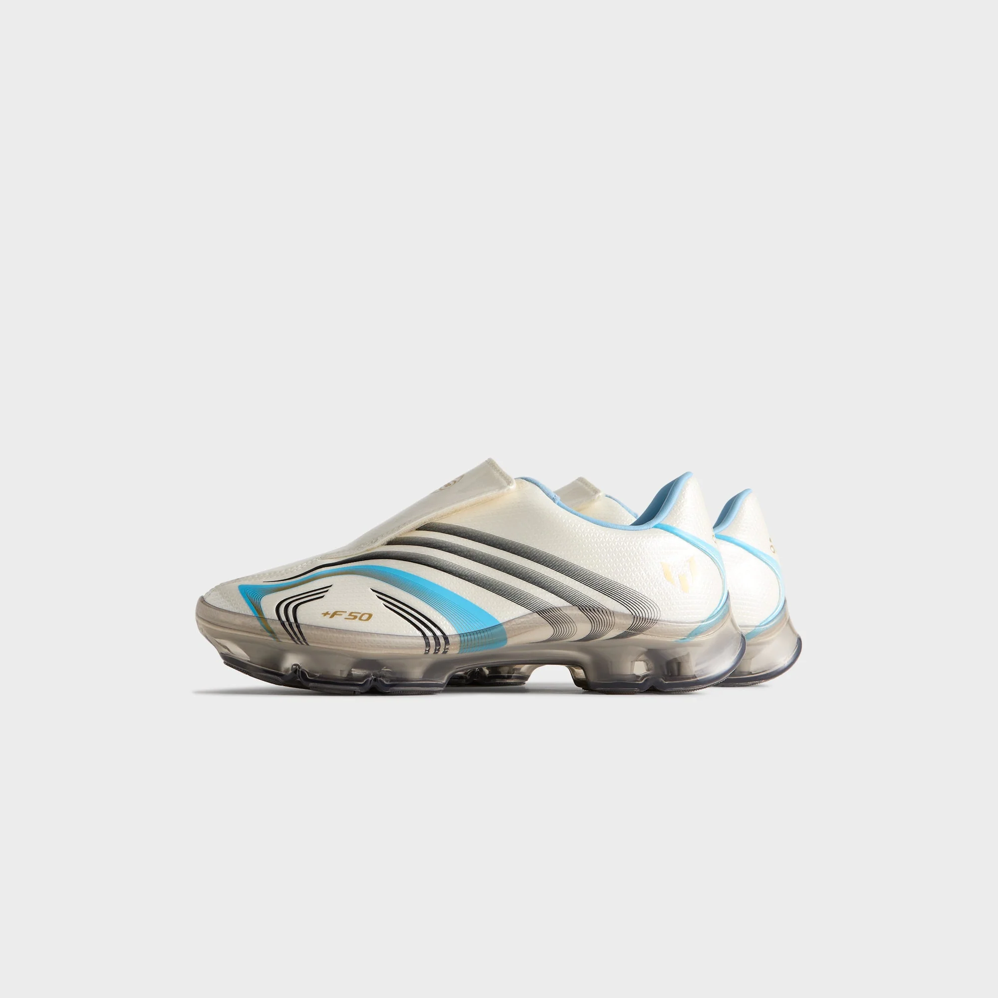 Kith & Messi for adidas Football F50 Inframe - Off White / Clear Blue / Metallic Gold - Image 4