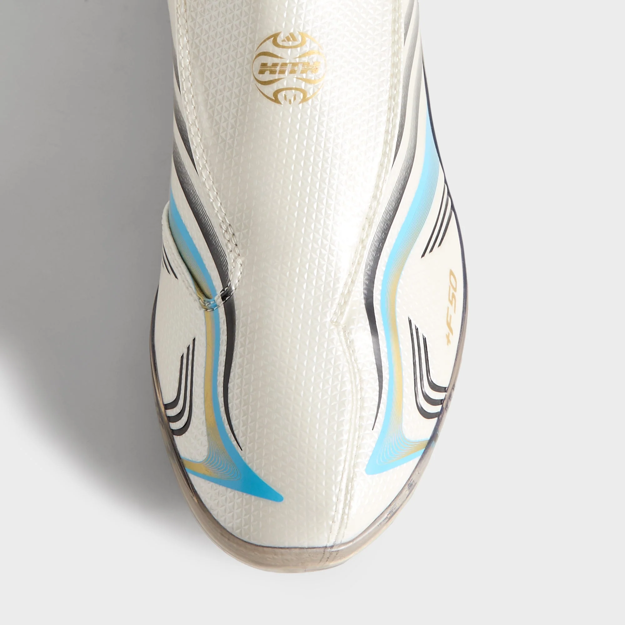 Kith & Messi for adidas Football F50 Inframe - Off White / Clear Blue / Metallic Gold - Image 7