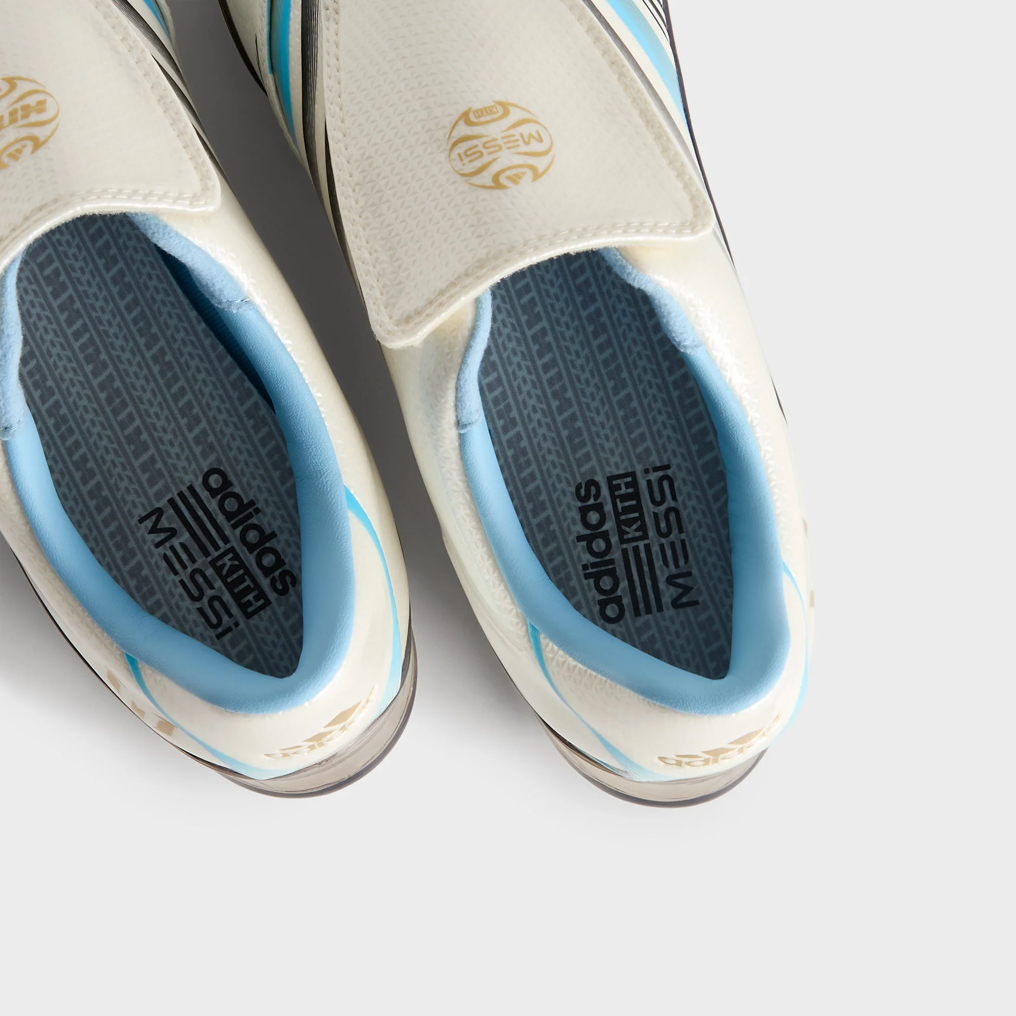 Kith & Messi for adidas Football F50 Inframe - Off White / Clear Blue / Metallic Gold - Image 8