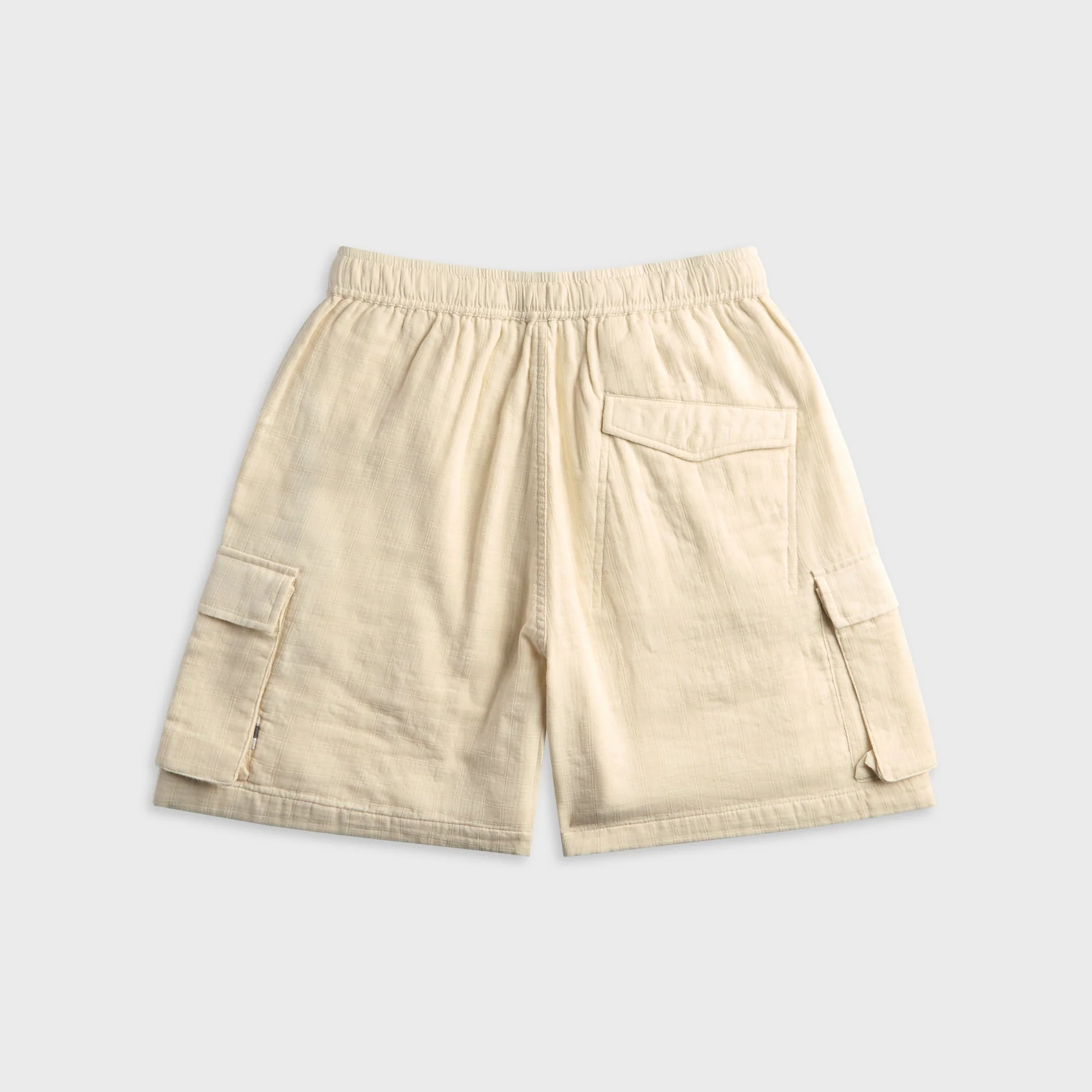 Maharishi 7317 Double Voile Asymmetrical Cargo Short - Ecru - Image 2