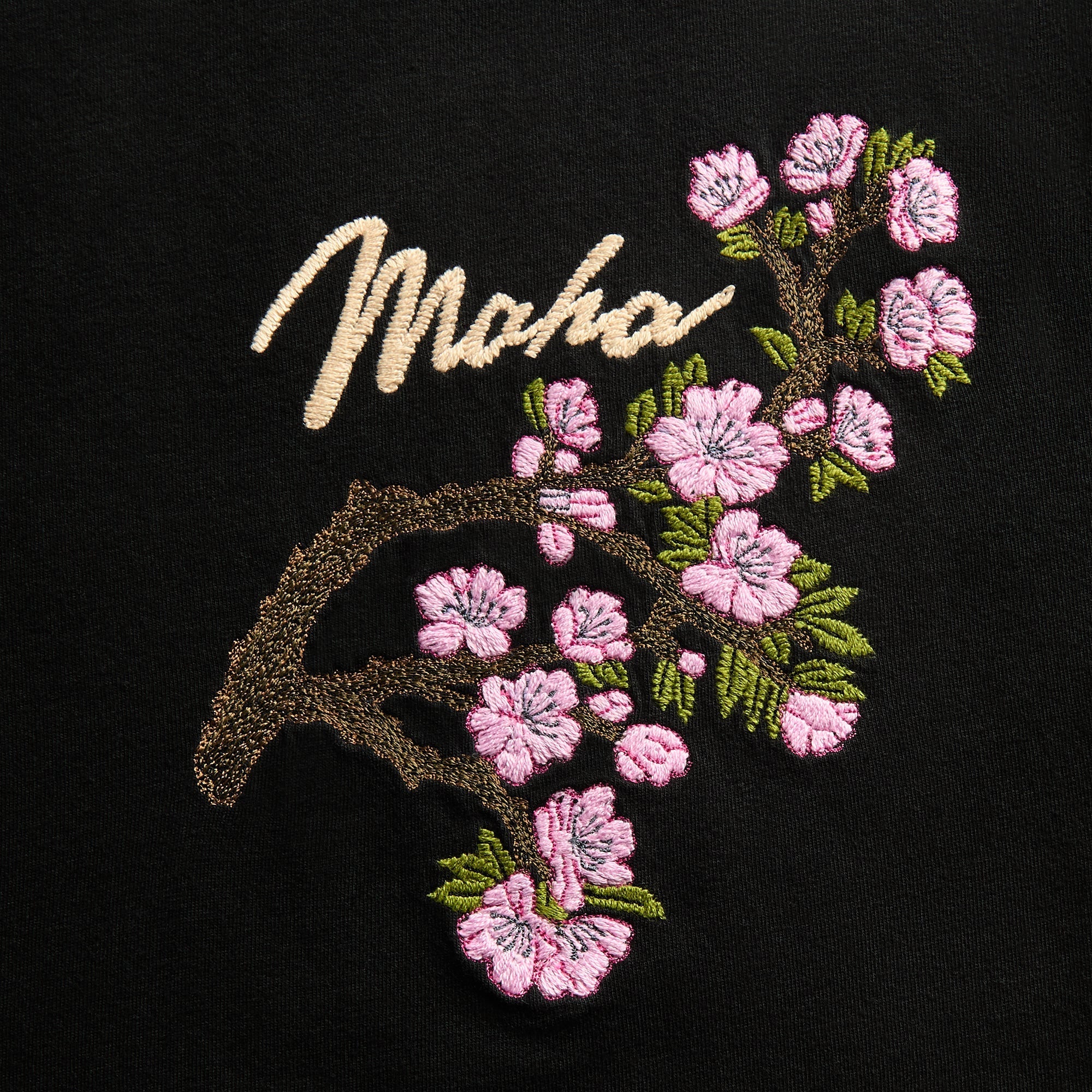 Maharishi 7352 Sakura Serenity Short Sleeve Tee - Black - Image 3
