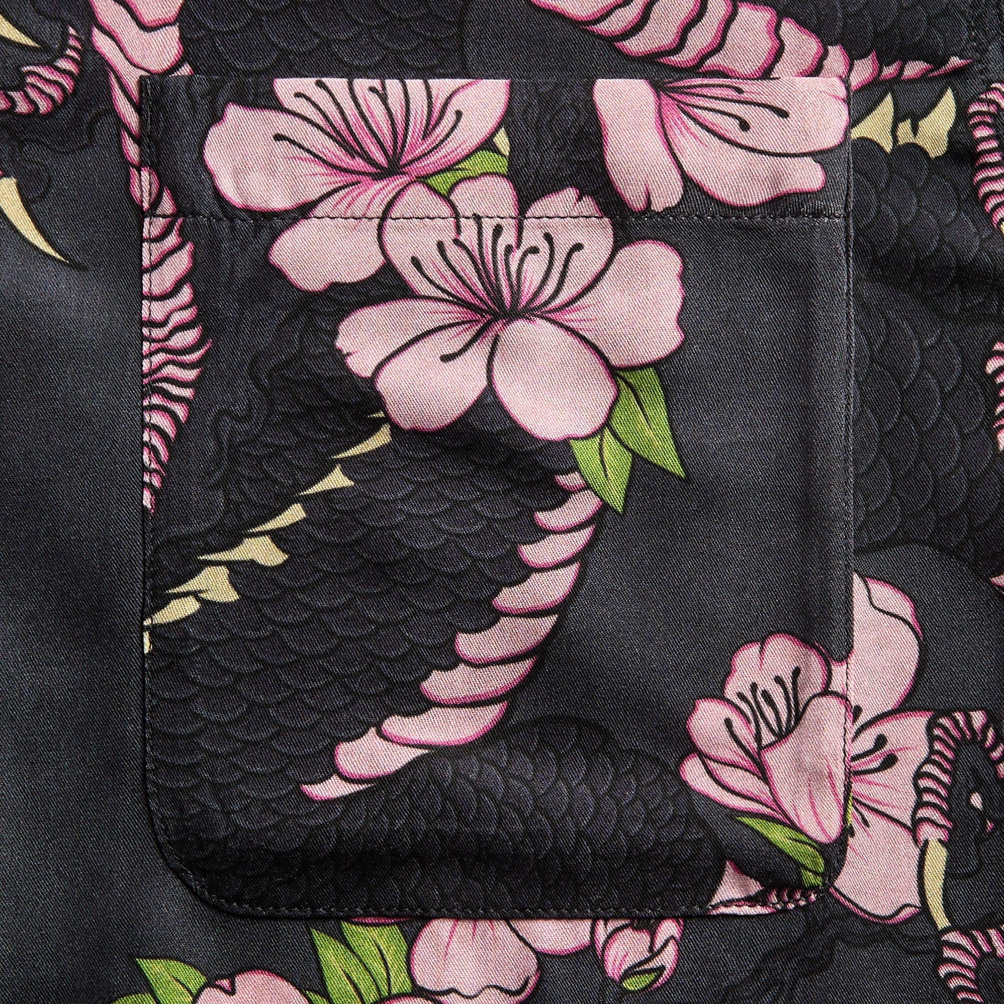 Maharishi 7359 Sakura Camp Collar Shirt - Navy - Image 3