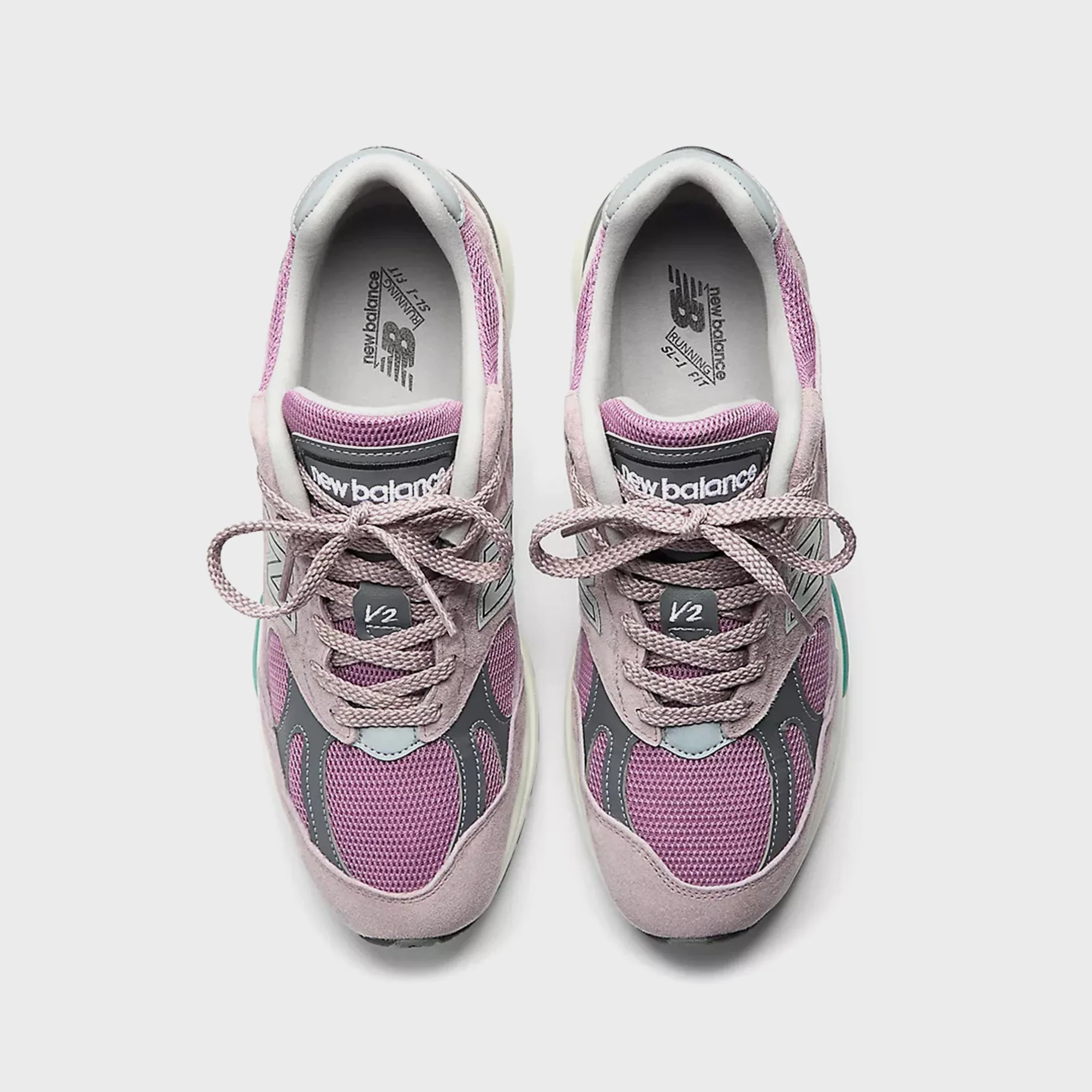 New Balance Made in UK 991v2 - Polignac / Toadstool / Silver - Image 4