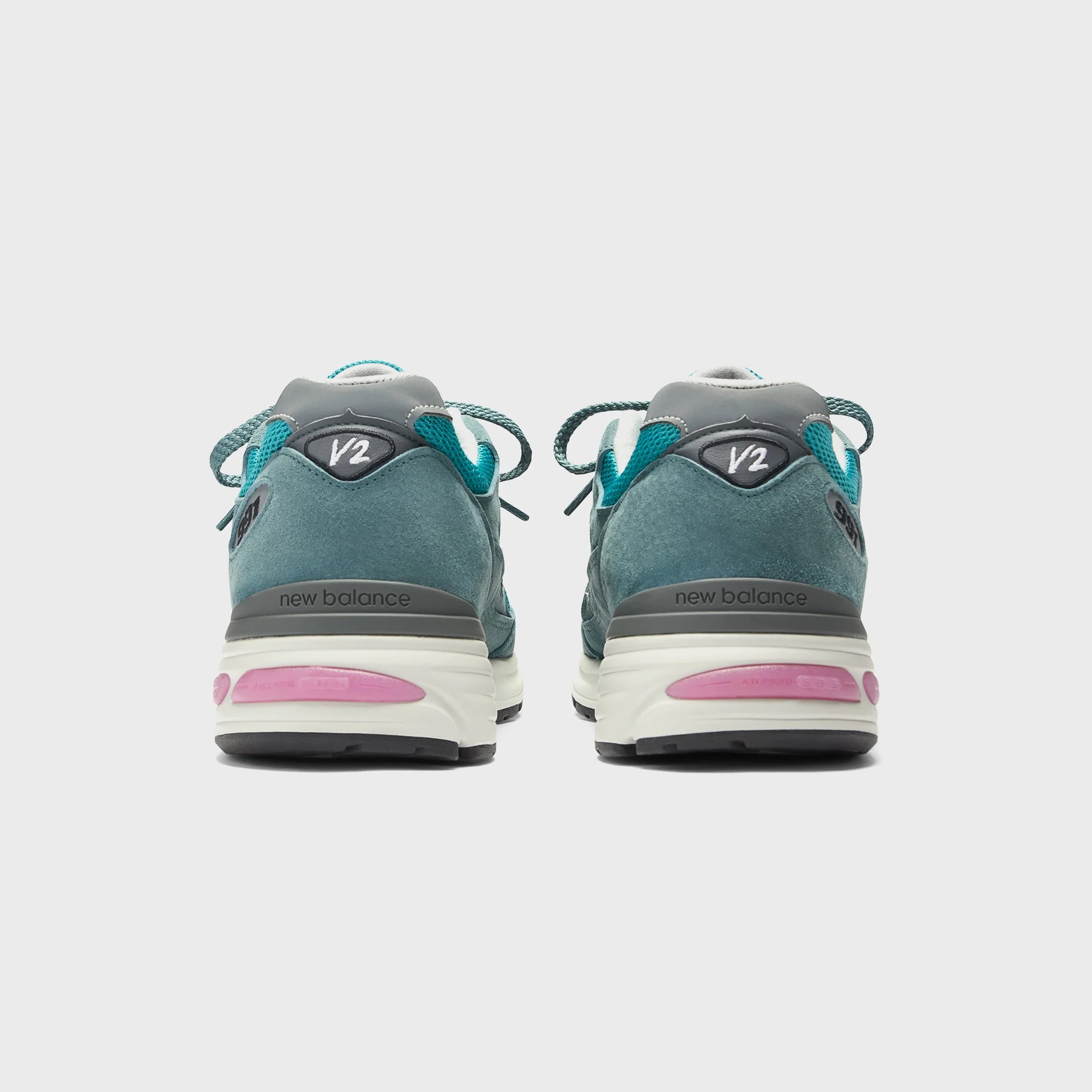 New Balance Made in UK 991v2 - Porcelain Green / Trooper / Silver - Image 4