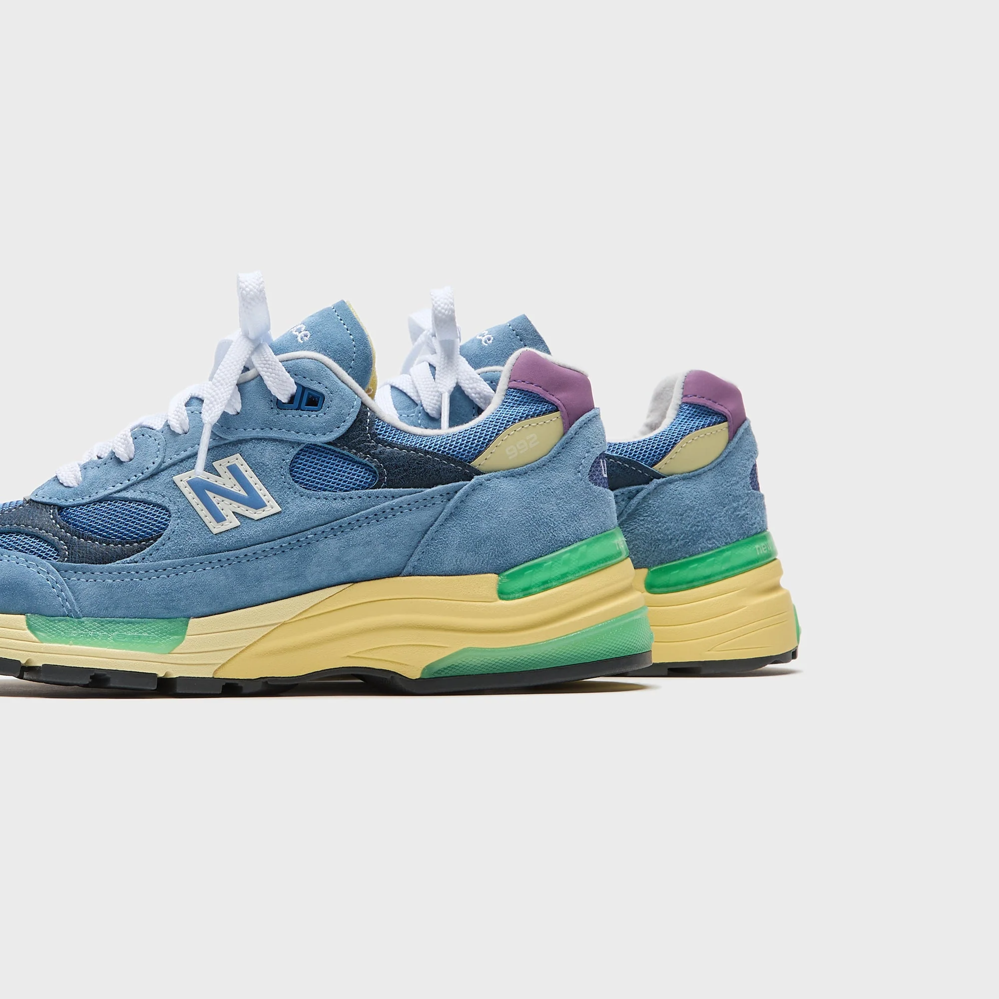 New Balance Made In USA 992 - Sea Stone / Green Apple / Maize - Image 3