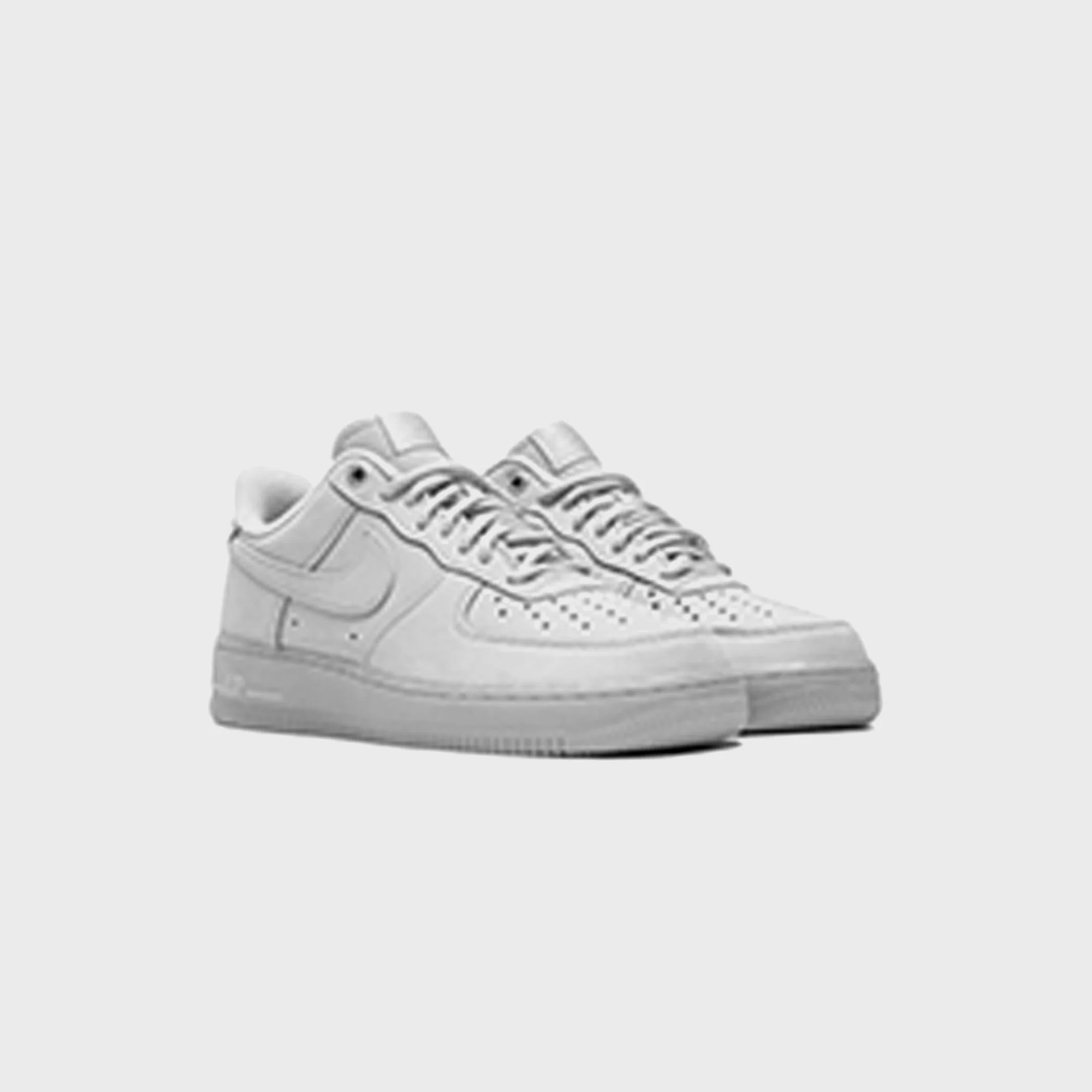 Nike Air Force 1 `07 - Wolf Grey / Black - Image 2