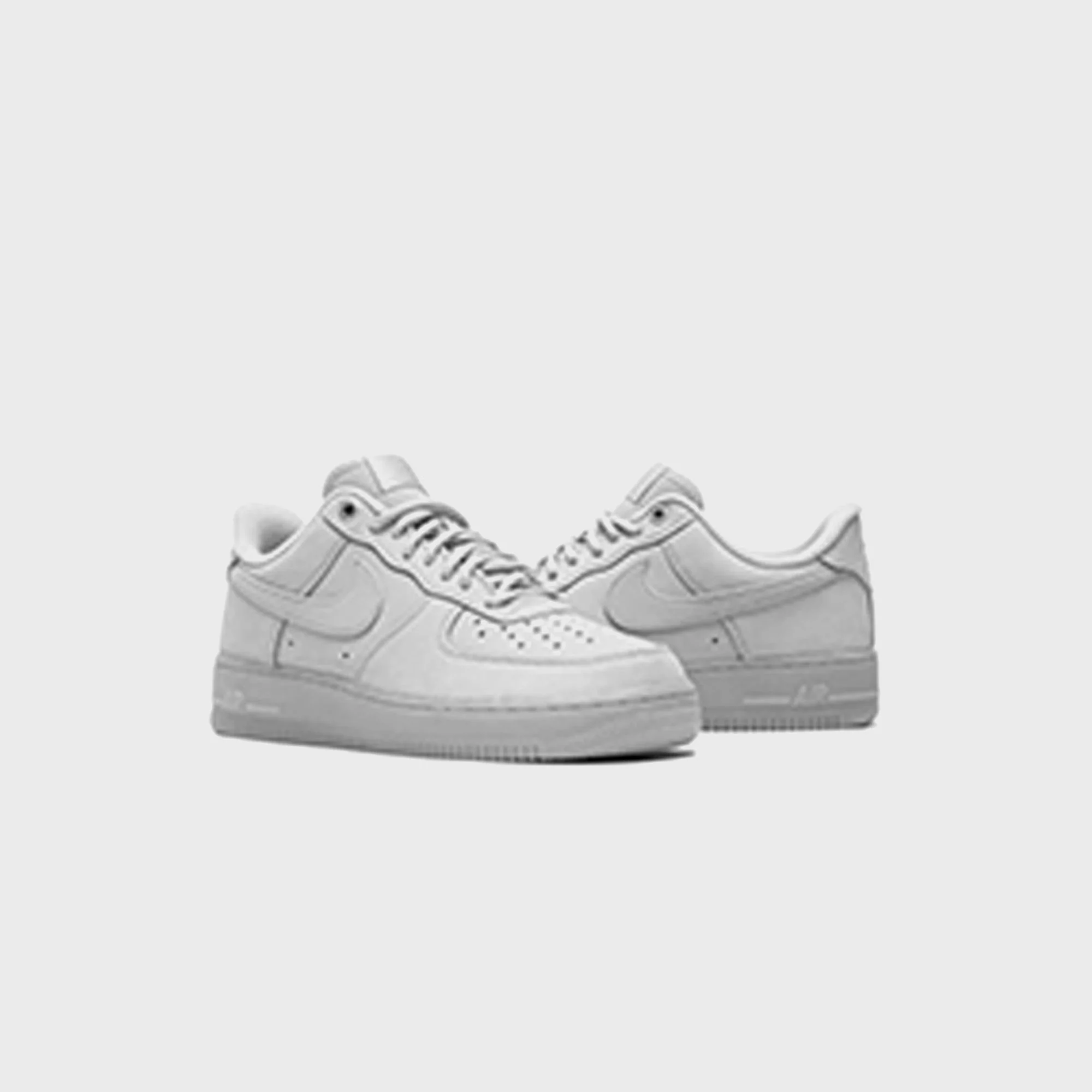 Nike Air Force 1 `07 - Wolf Grey / Black - Image 4