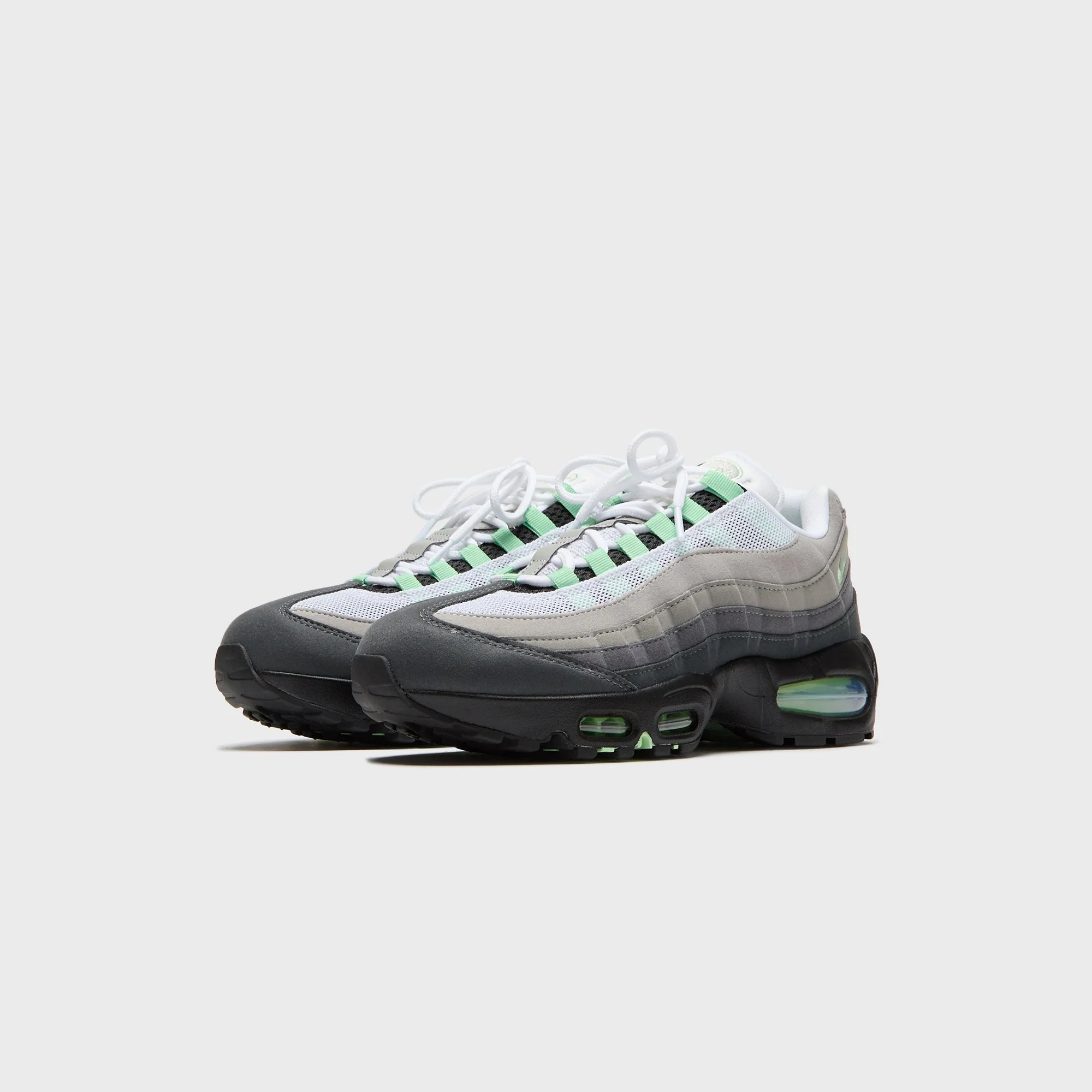 Nike WMNS Air Max 95 Big Bubble - Black / Fresh Mint / White / Medium Grey / Anthracite / Light Graphite - Image 2
