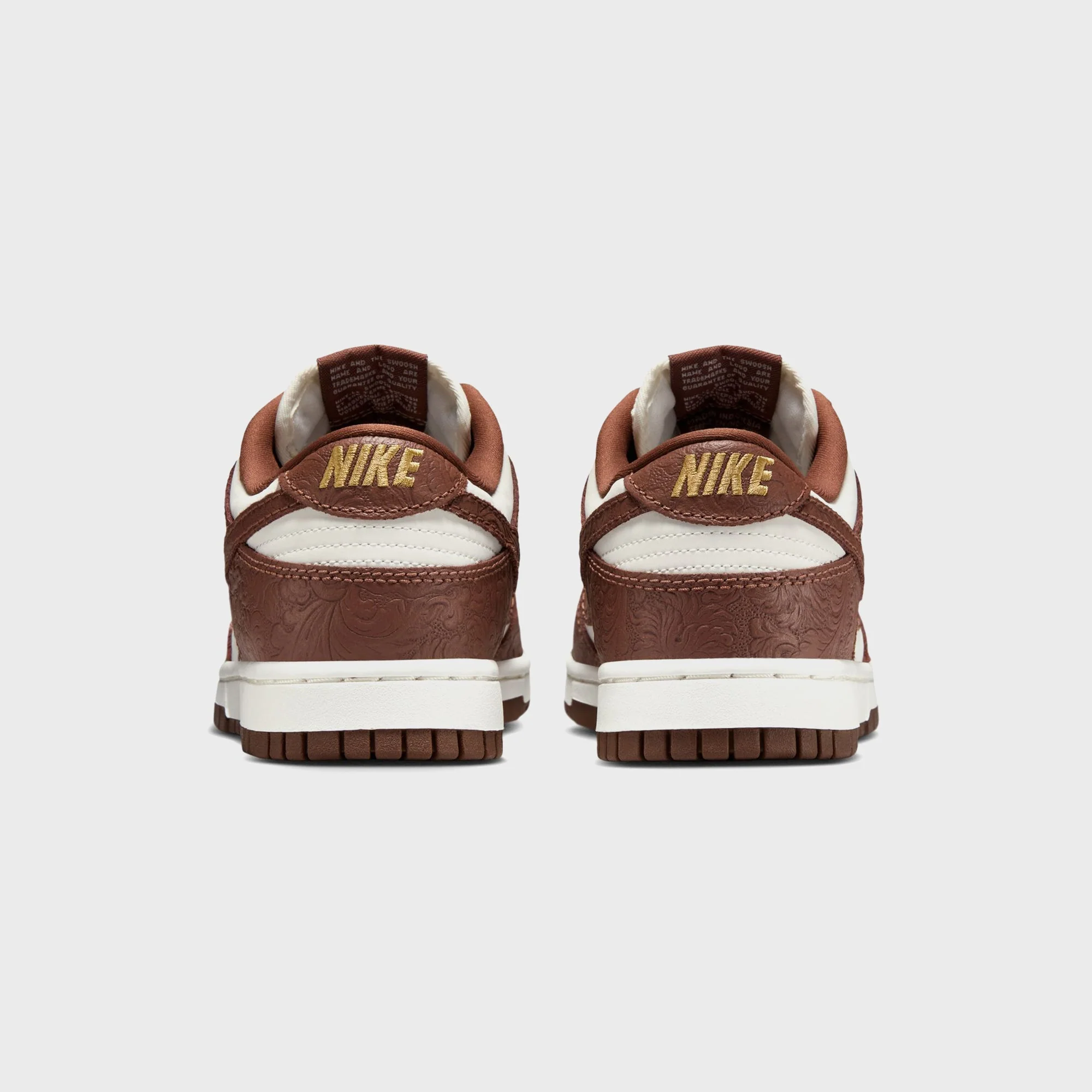 Nike WMNS Dunk Low - Sail / Fauna Brown / Metallic Gold - Image 5