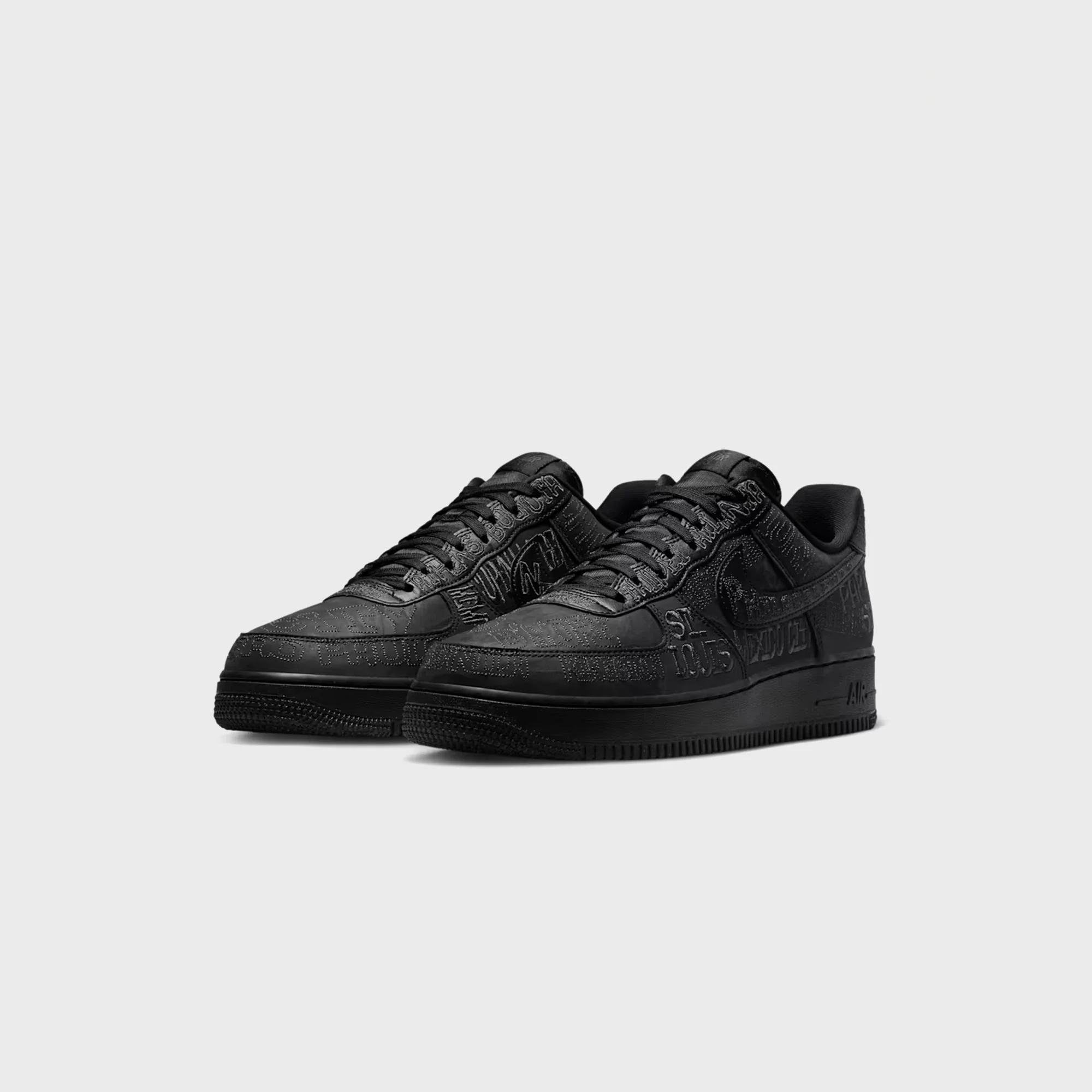Nike Air Force 1 '07 LV8 'World Tour' - Black / Anthracite - Image 2