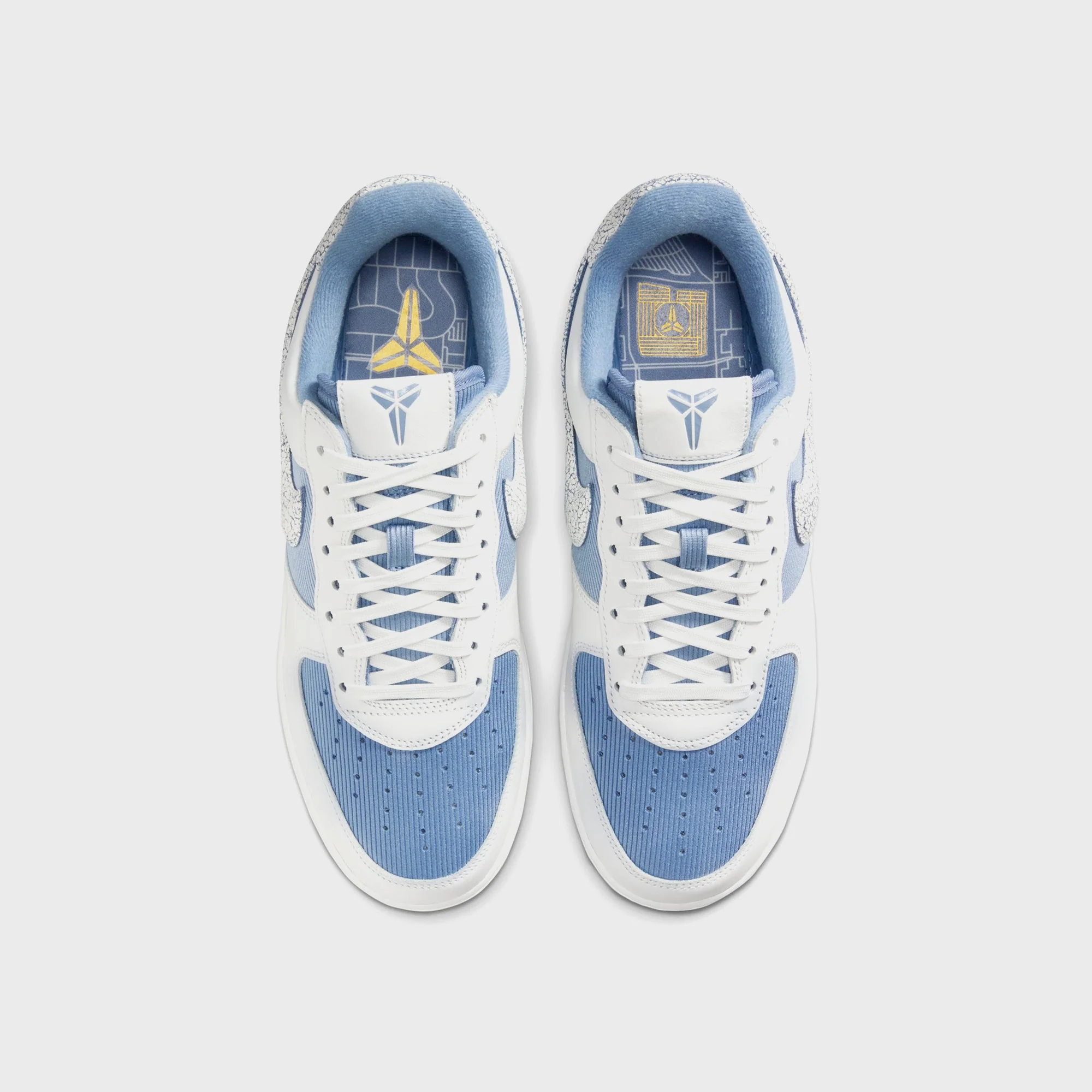 Nike x Kobe Bryant Air Force 1 Low Protro - Work Blue / Metallic Gold / Summit White - Image 4