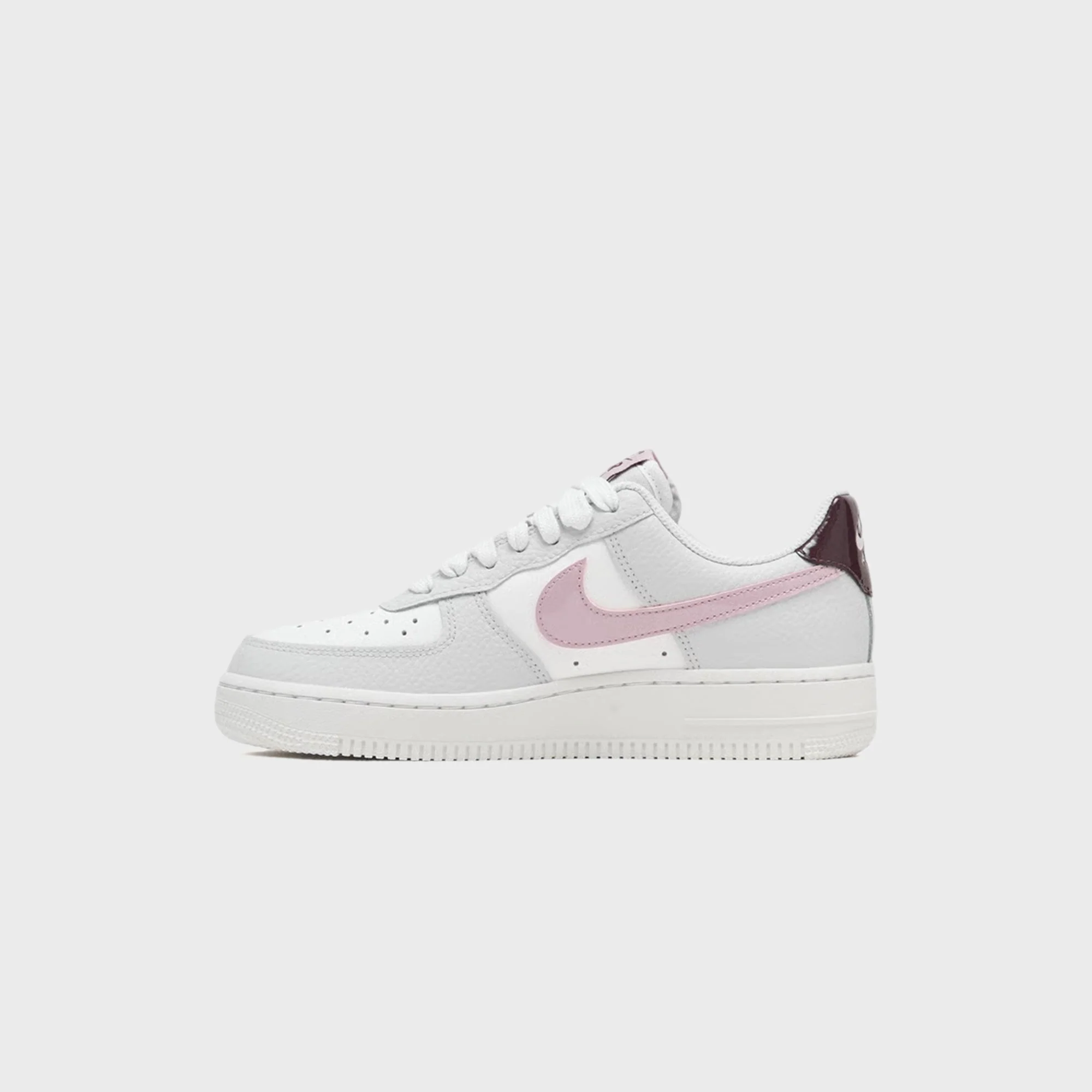 Nike WMNS Air Force 1 '07 - Summit White / Vast Grey / Burgundy Crush / Plum Chalk - Image 3