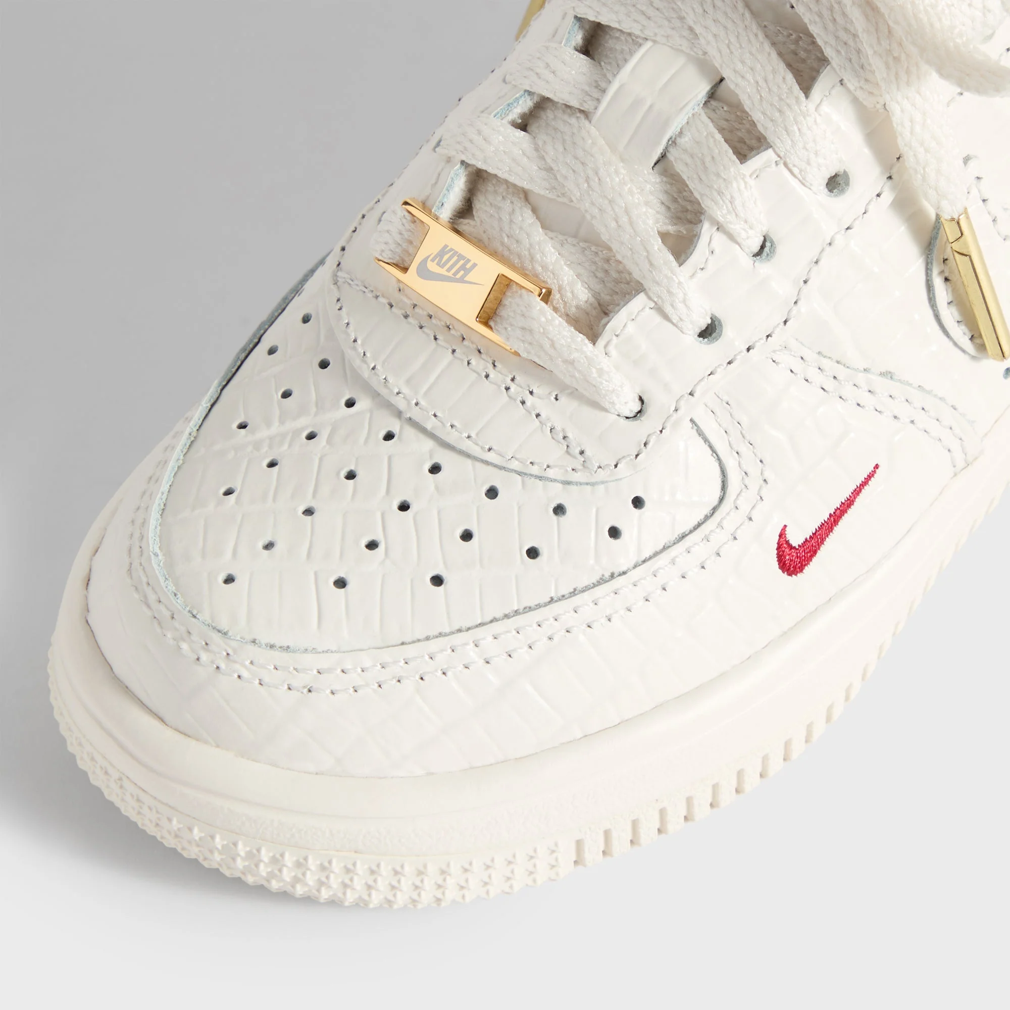 Kith for Nike PS Air Force 1 - Phantom / Black Spruce / Varsity Red - Image 10