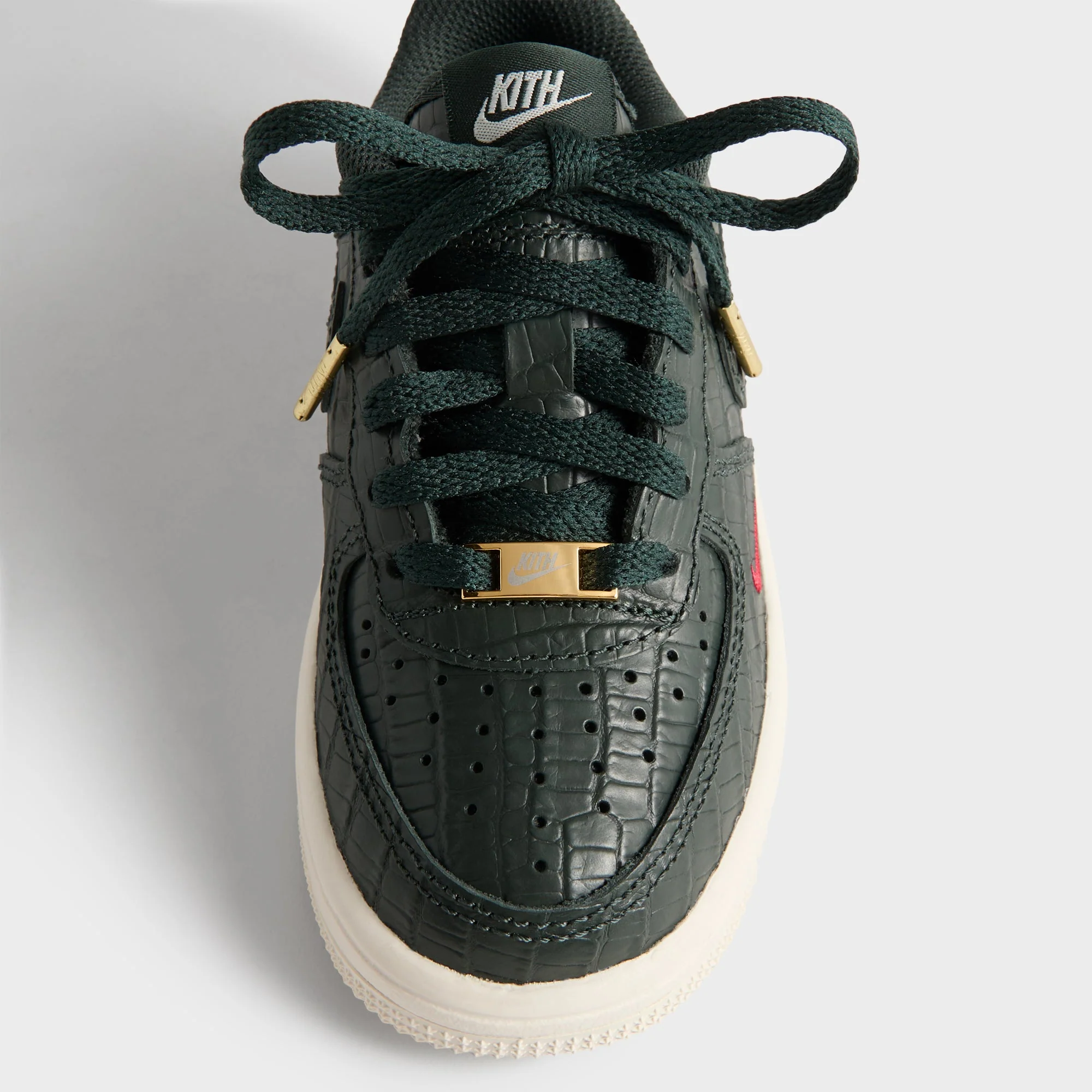 Kith for Nike PS Air Force 1 - Black Spruce / Phantom / Varsity Red - Image 7