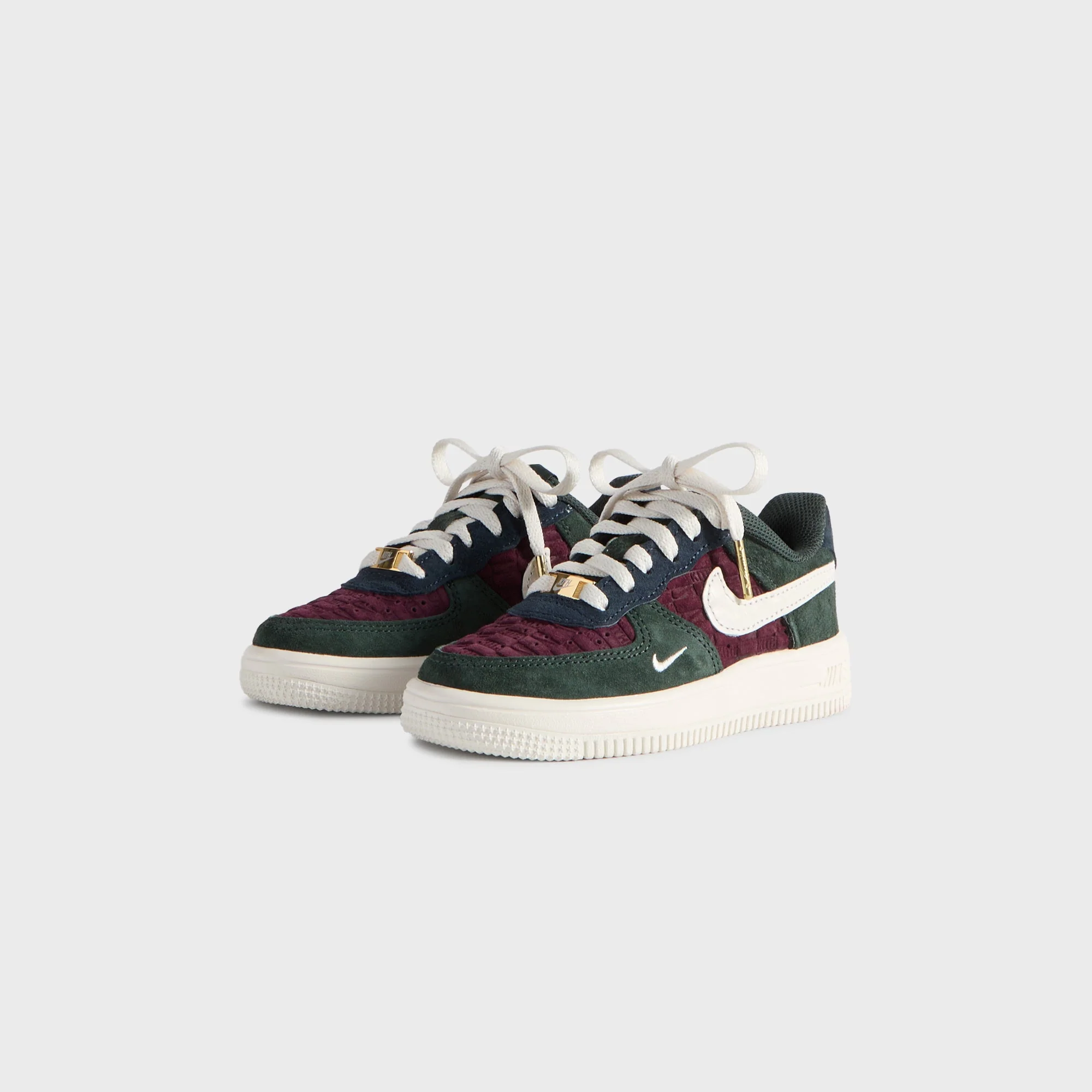 Kith for Nike PS Air Force 1 Low Lace - Night Maroon / Phantom - Image 2