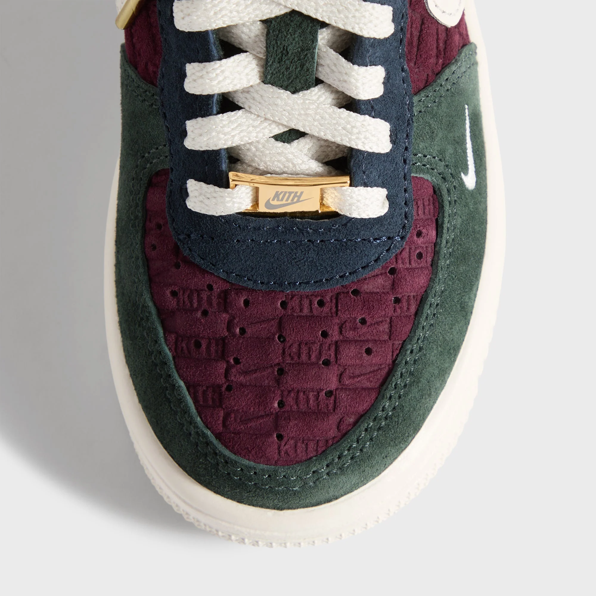 Kith for Nike PS Air Force 1 Low Lace - Night Maroon / Phantom - Image 7
