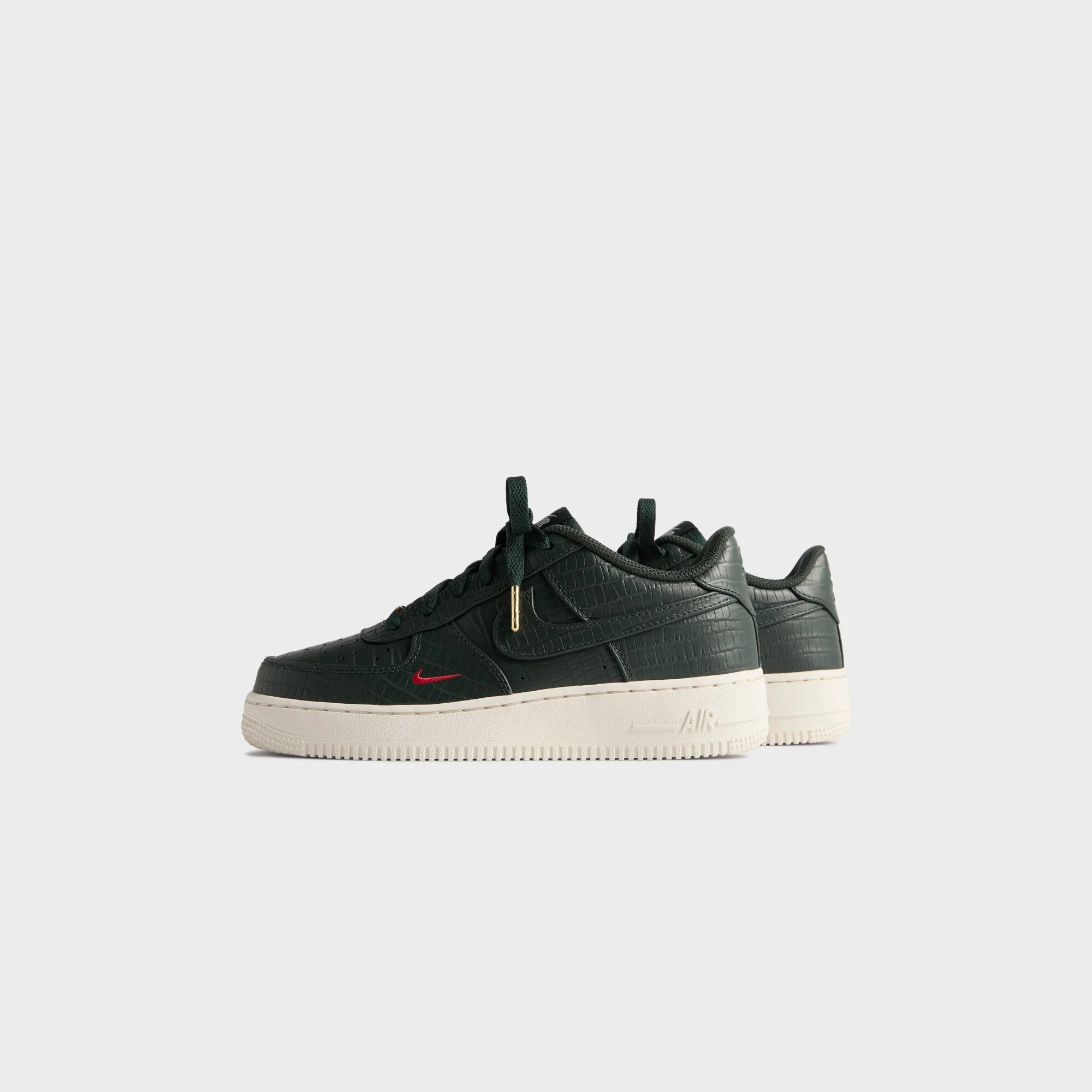 Kith for Nike GS Air Force 1 - Black Spruce / Phantom / Varsity Red - Image 4