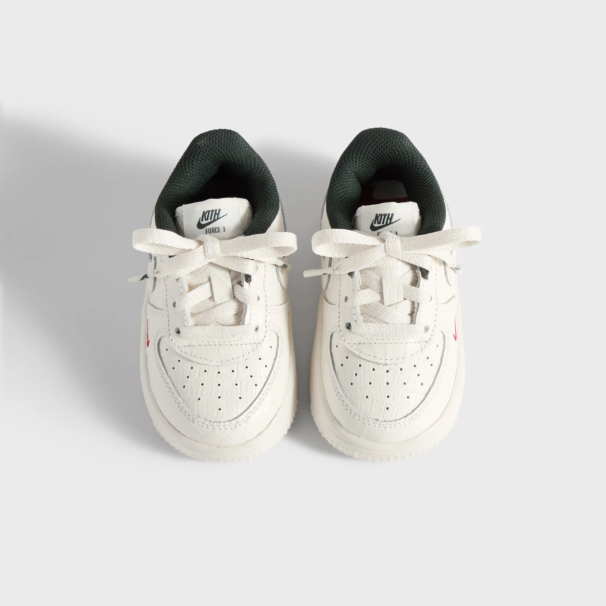 Kith for Nike TD Air Force 1 - Phantom / Black Spruce / Varsity Red - Image 6