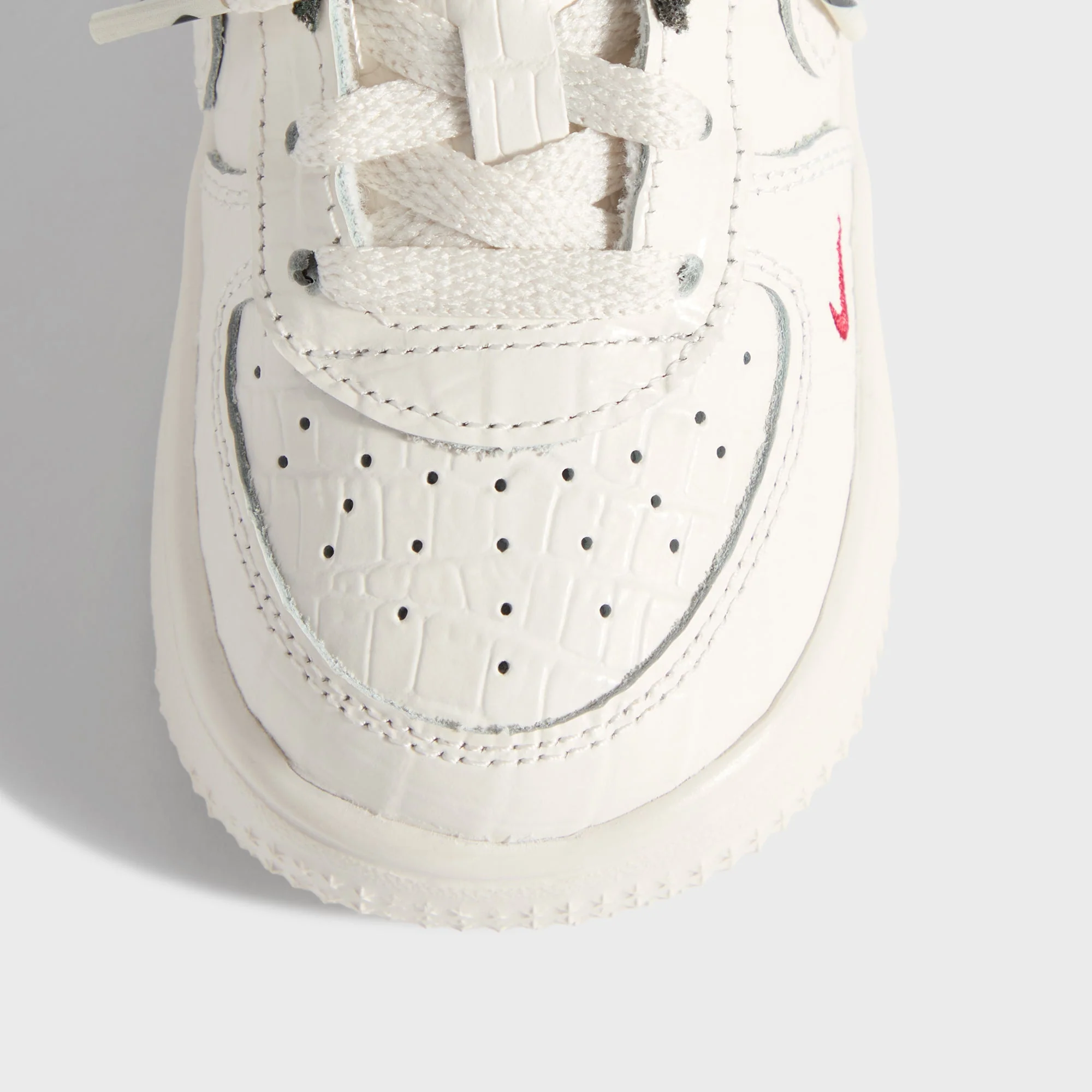 Kith for Nike TD Air Force 1 - Phantom / Black Spruce / Varsity Red - Image 7