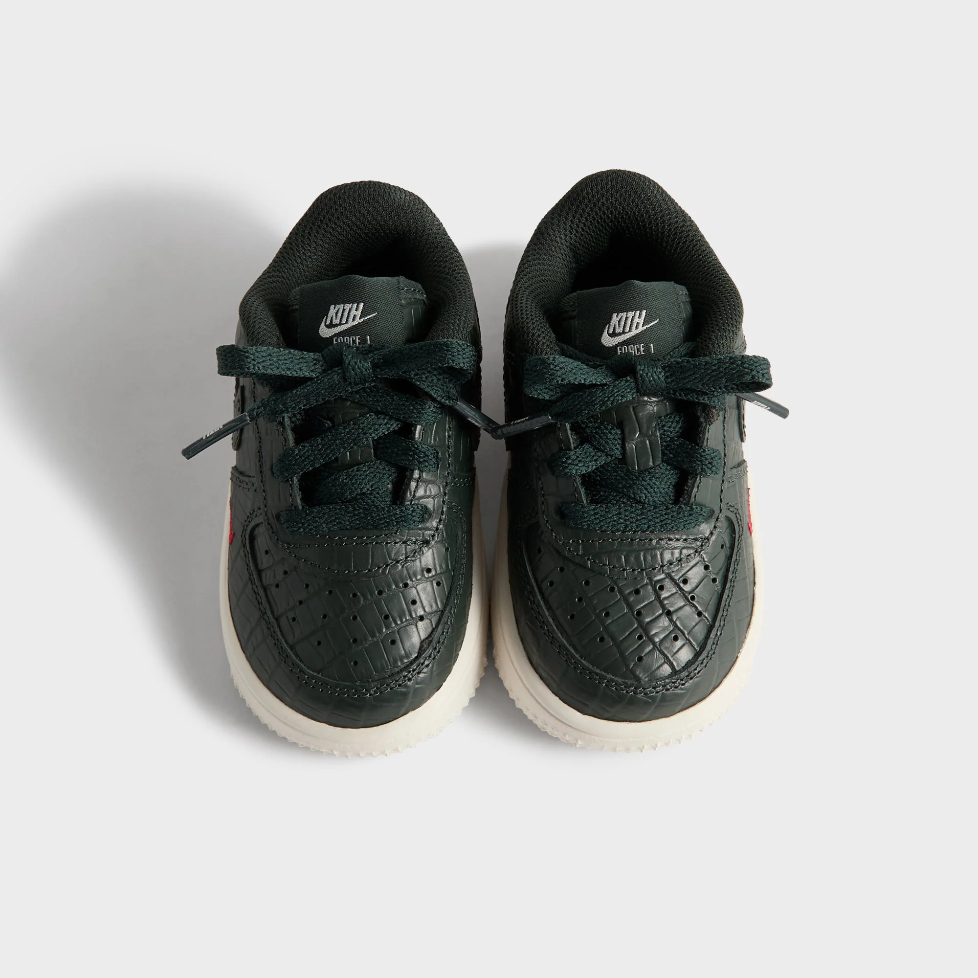 Kith for Nike TD Air Force 1 - Black Spruce / Phantom / Varsity Red - Image 6