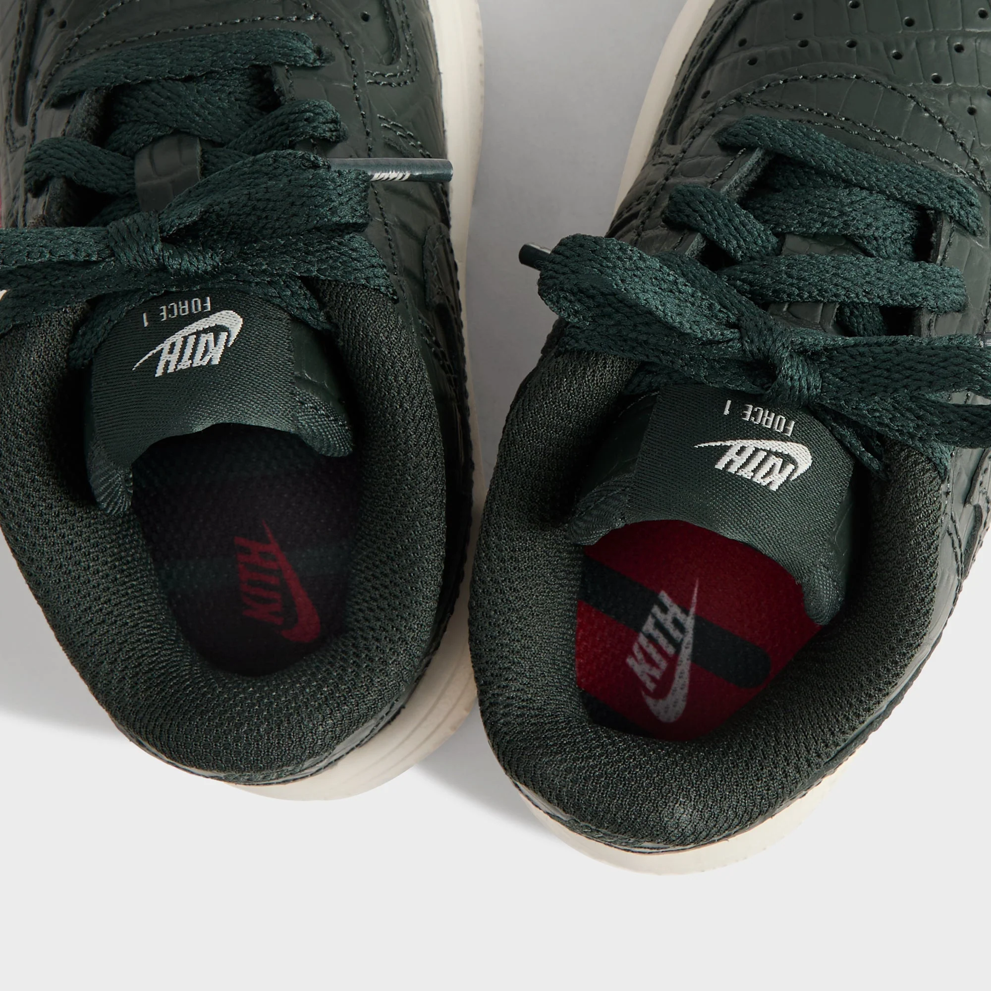 Kith for Nike TD Air Force 1 - Black Spruce / Phantom / Varsity Red - Image 8
