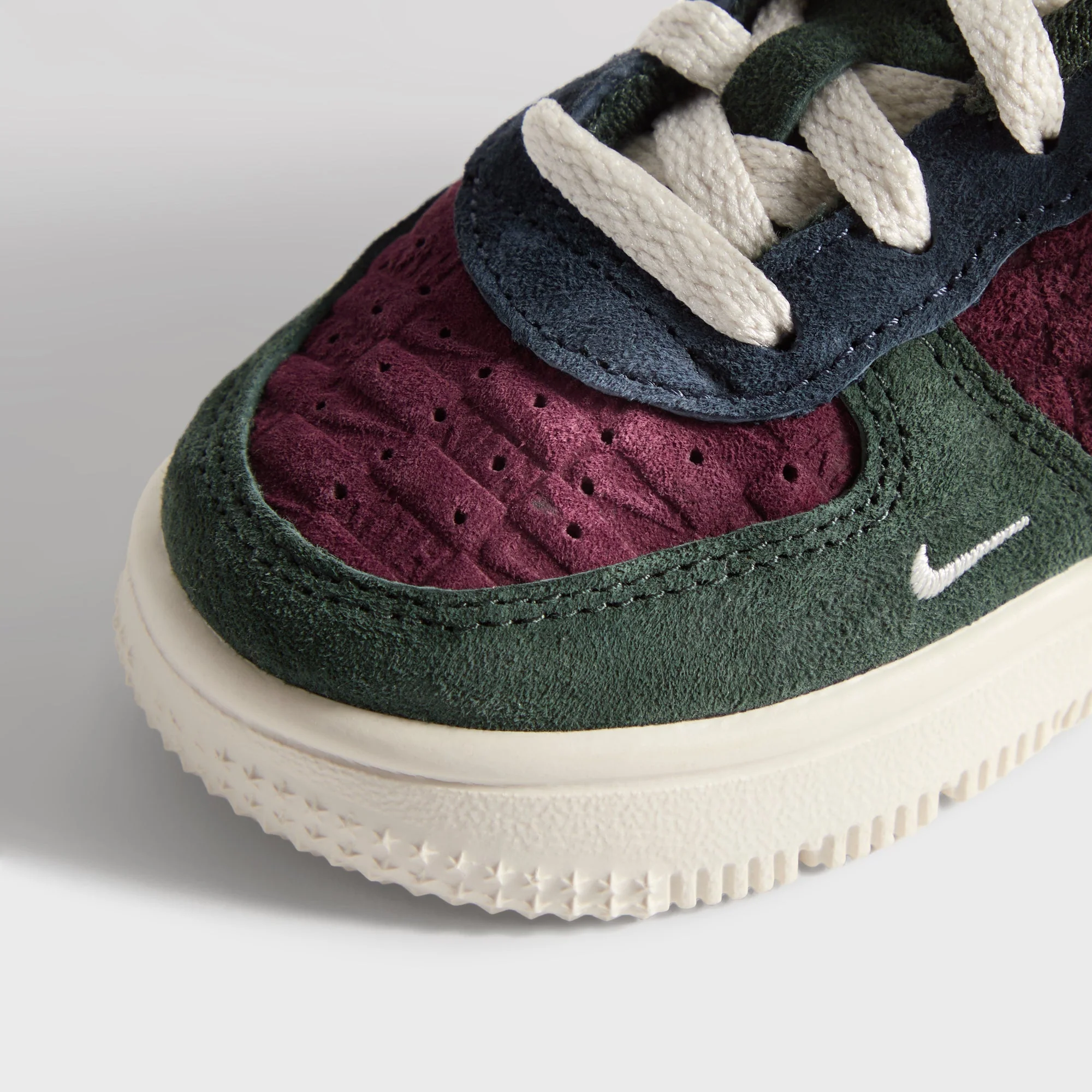 Kith for Nike TD Air Force 1 Low Lace - Night Maroon / Phantom - Image 9