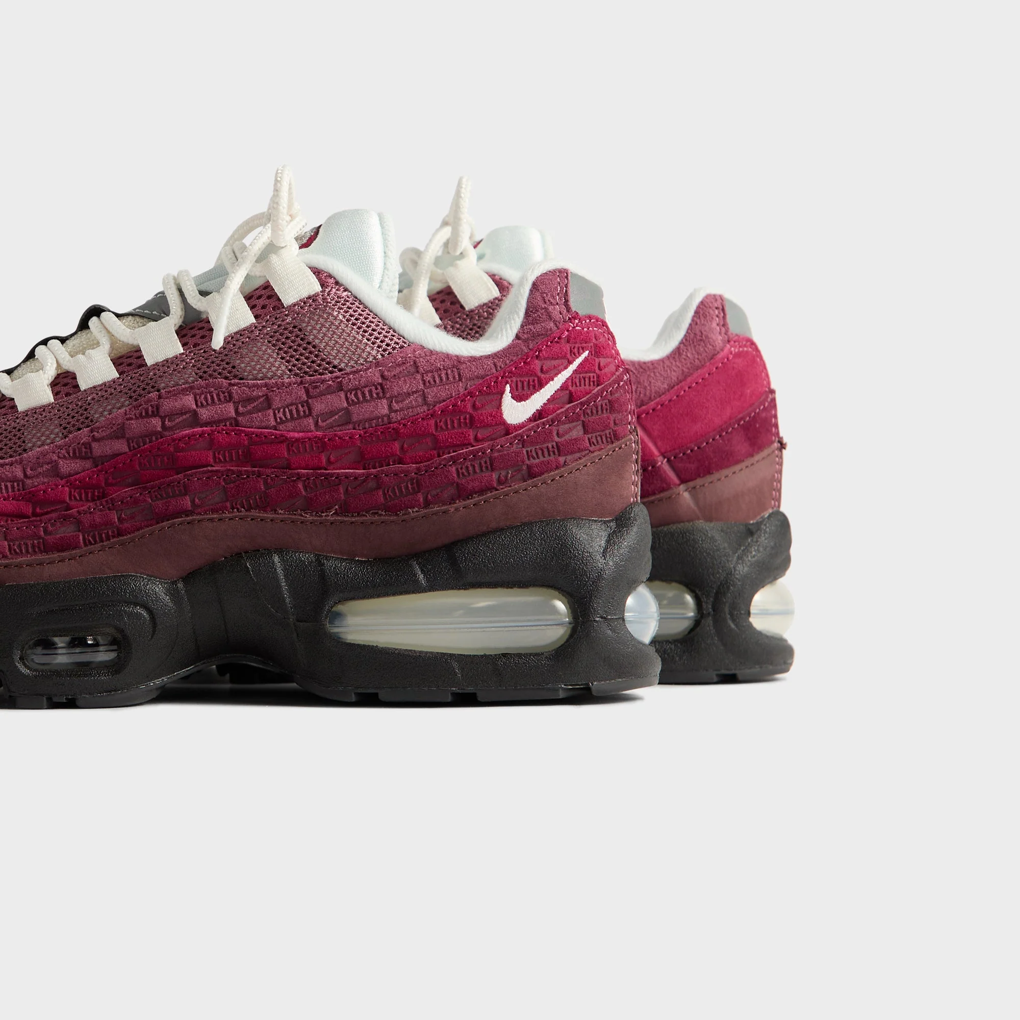 Kith for Nike GS Air Max 95 - El Dorado / Sail / Dark Beetroot / Rush Maroon - Image 3
