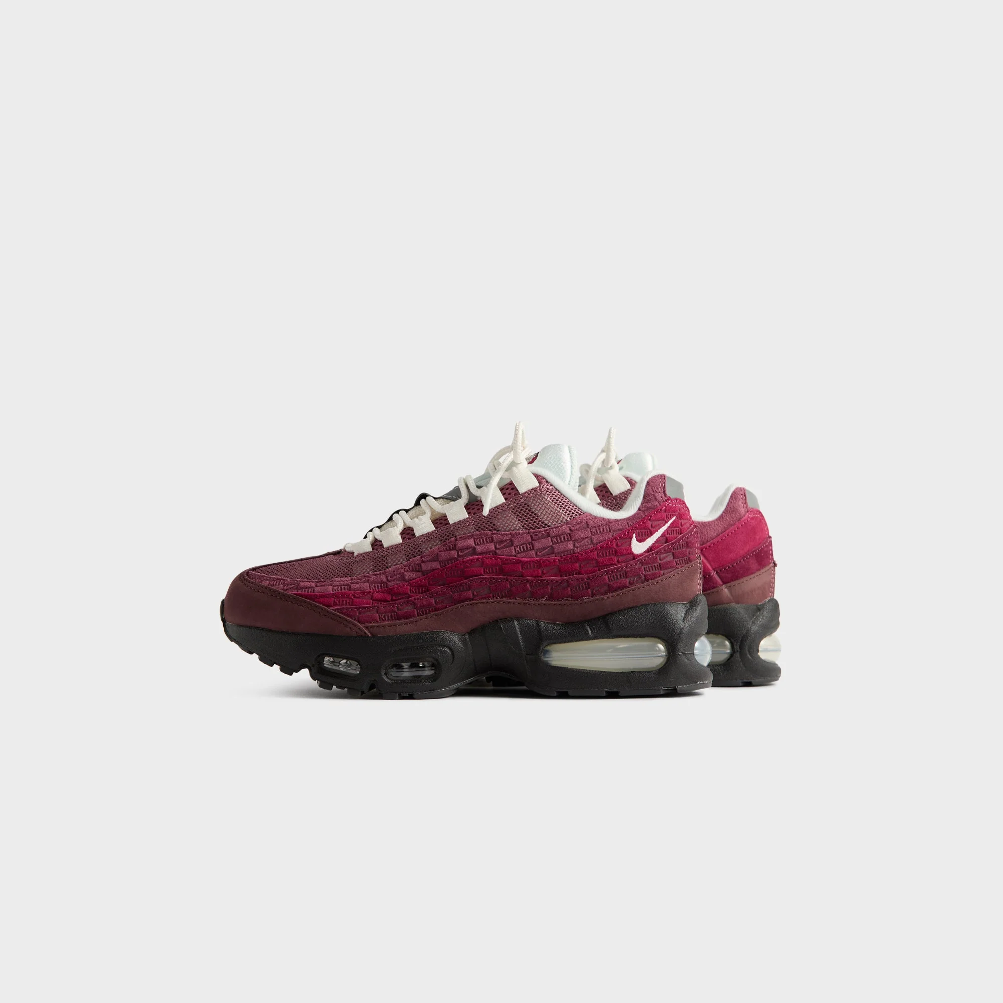 Kith for Nike GS Air Max 95 - El Dorado / Sail / Dark Beetroot / Rush Maroon - Image 4