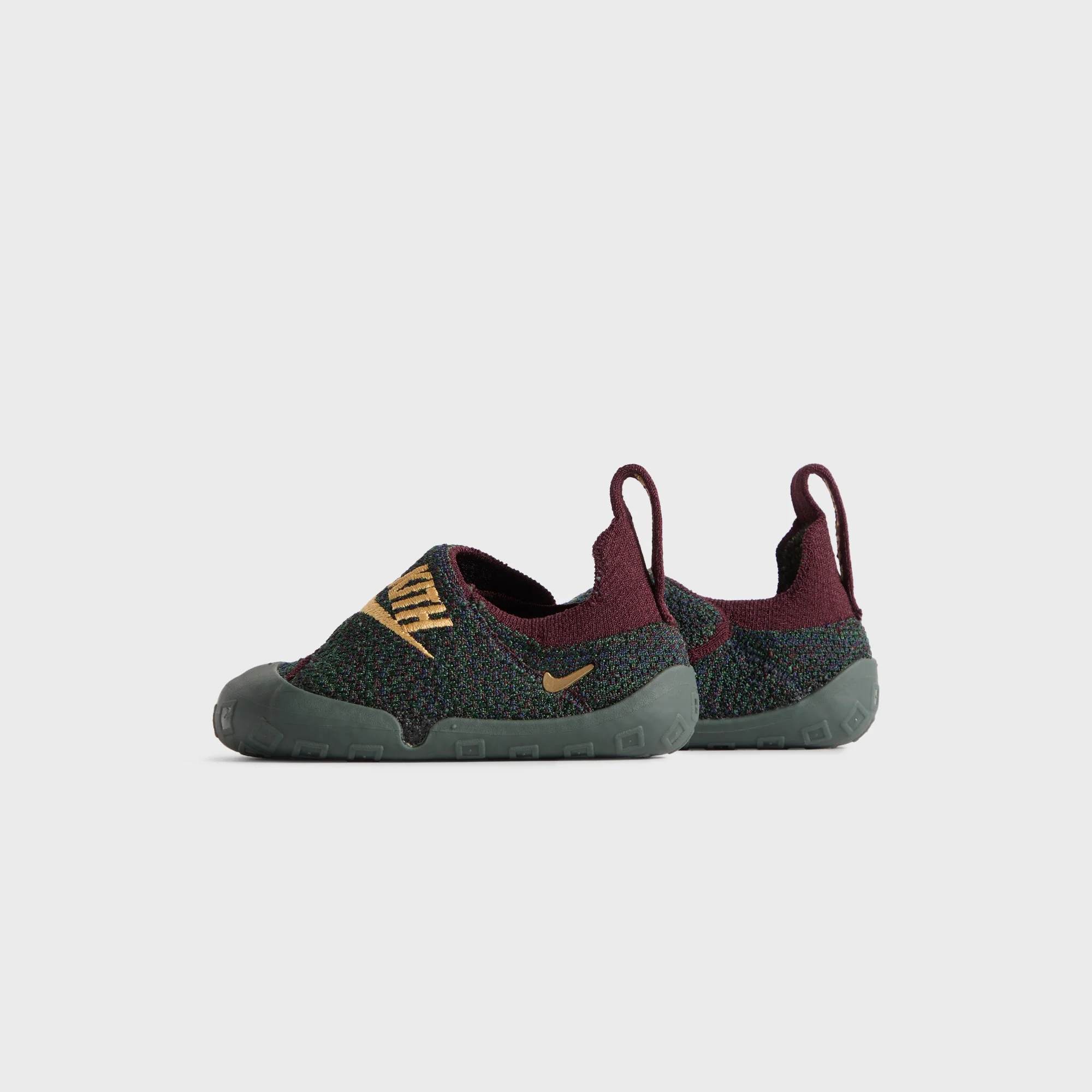 Kith for Nike Baby Swoosh One - Gold / Burgundy / Mid Navy - Image 4
