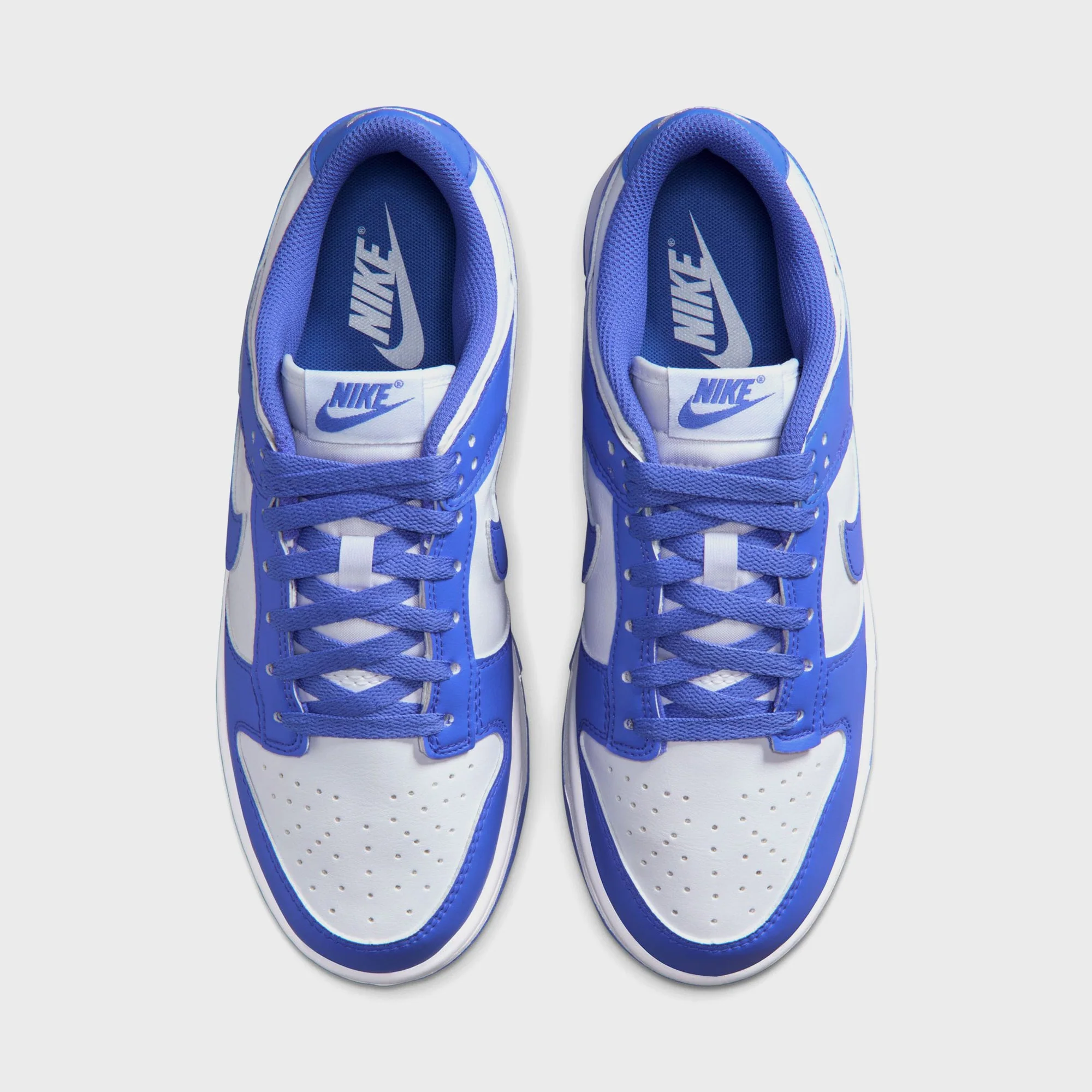 Nike WMNS Dunk Low - White / Sapphire / White - Image 6