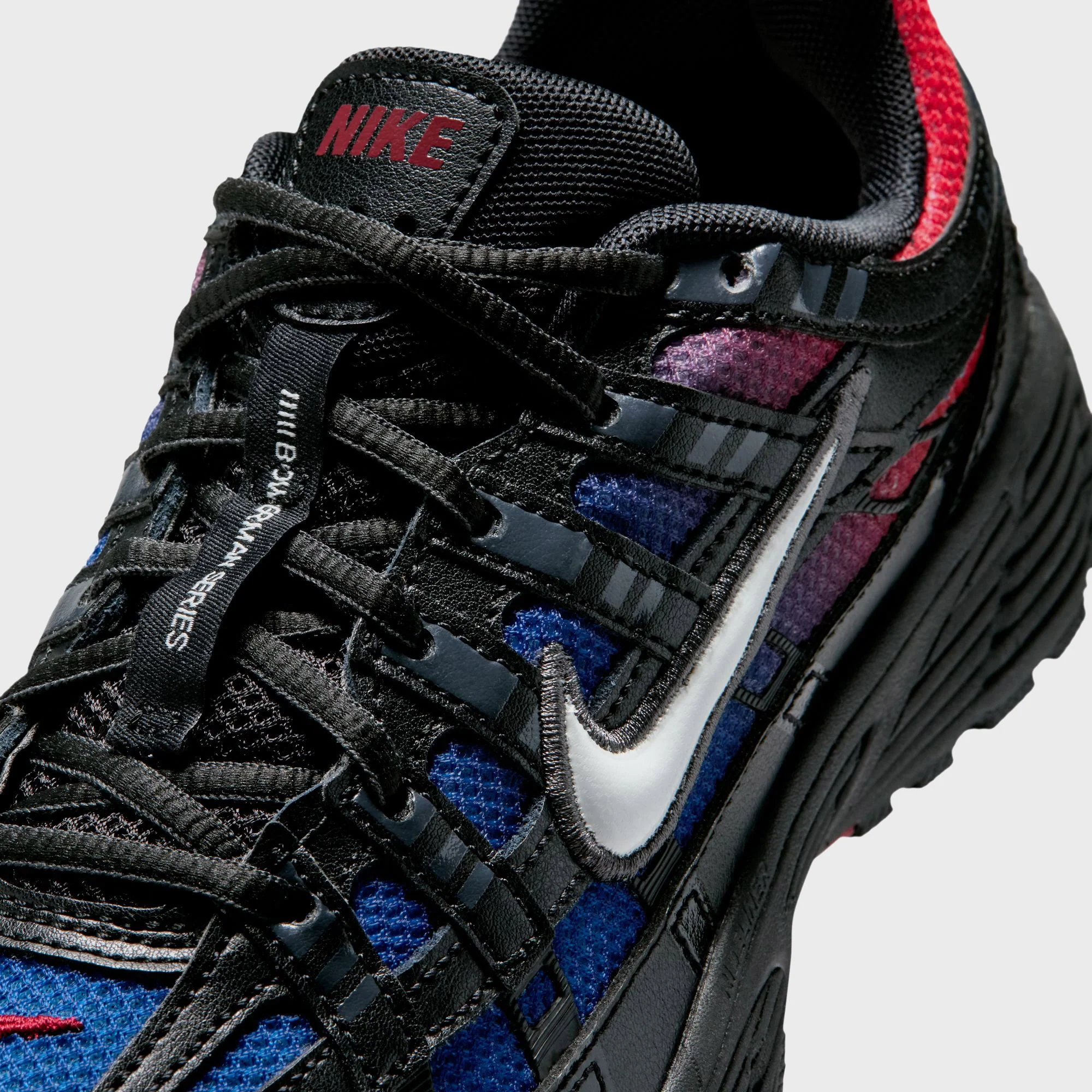 Nike GS P-6000 - Black / Off White / Bright Crimson - Image 7