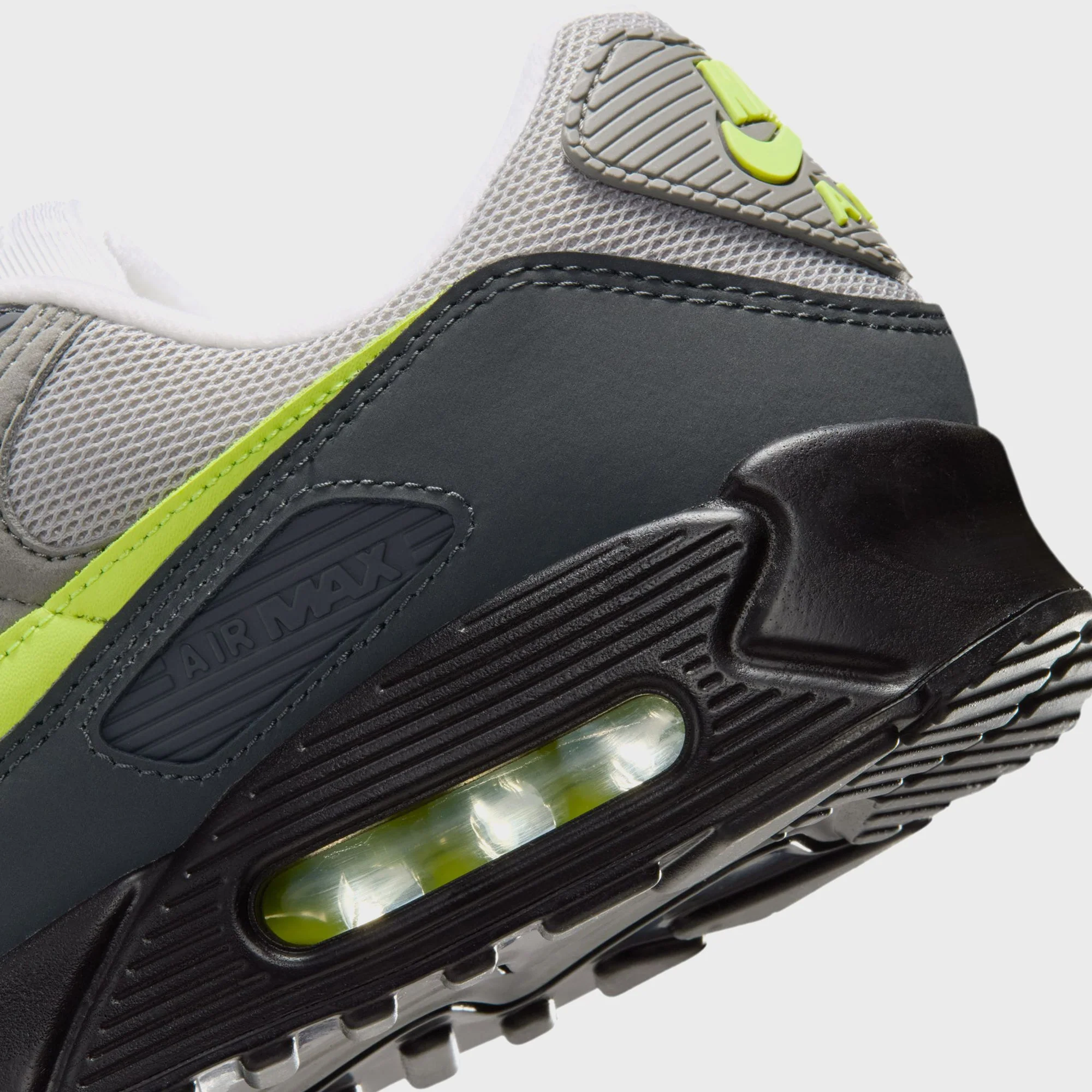 Nike Air Max 90 - Black / Anthracite / Light Charcoal / Neon Yellow - Image 6