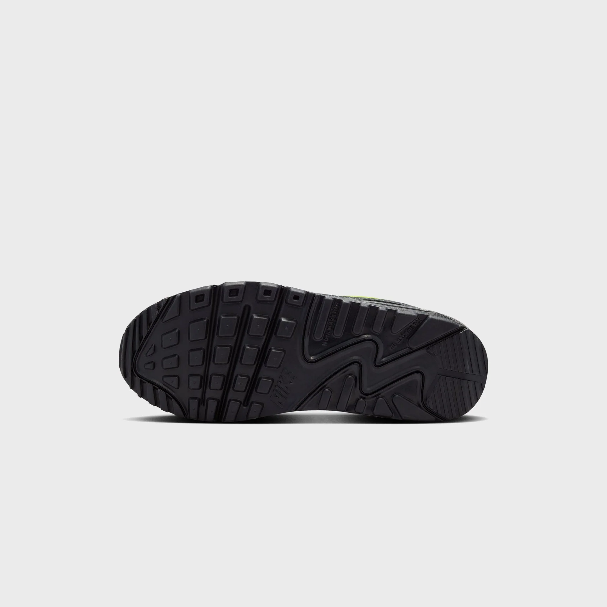 Nike GS Air Max 90 - Black / Anthracite / Light Charcoal / Neon Yellow - Image 8