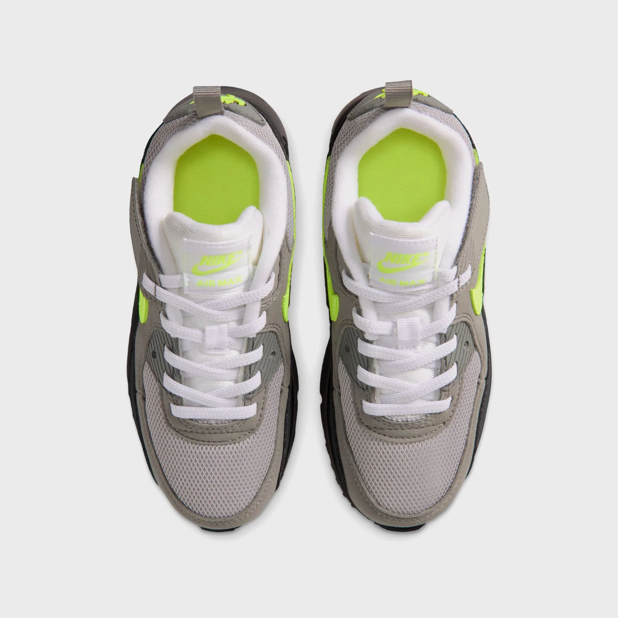 Nike PS Air Max 90 - Black / Anthracite / Light Charcoal / Neon Yellow - Image 3