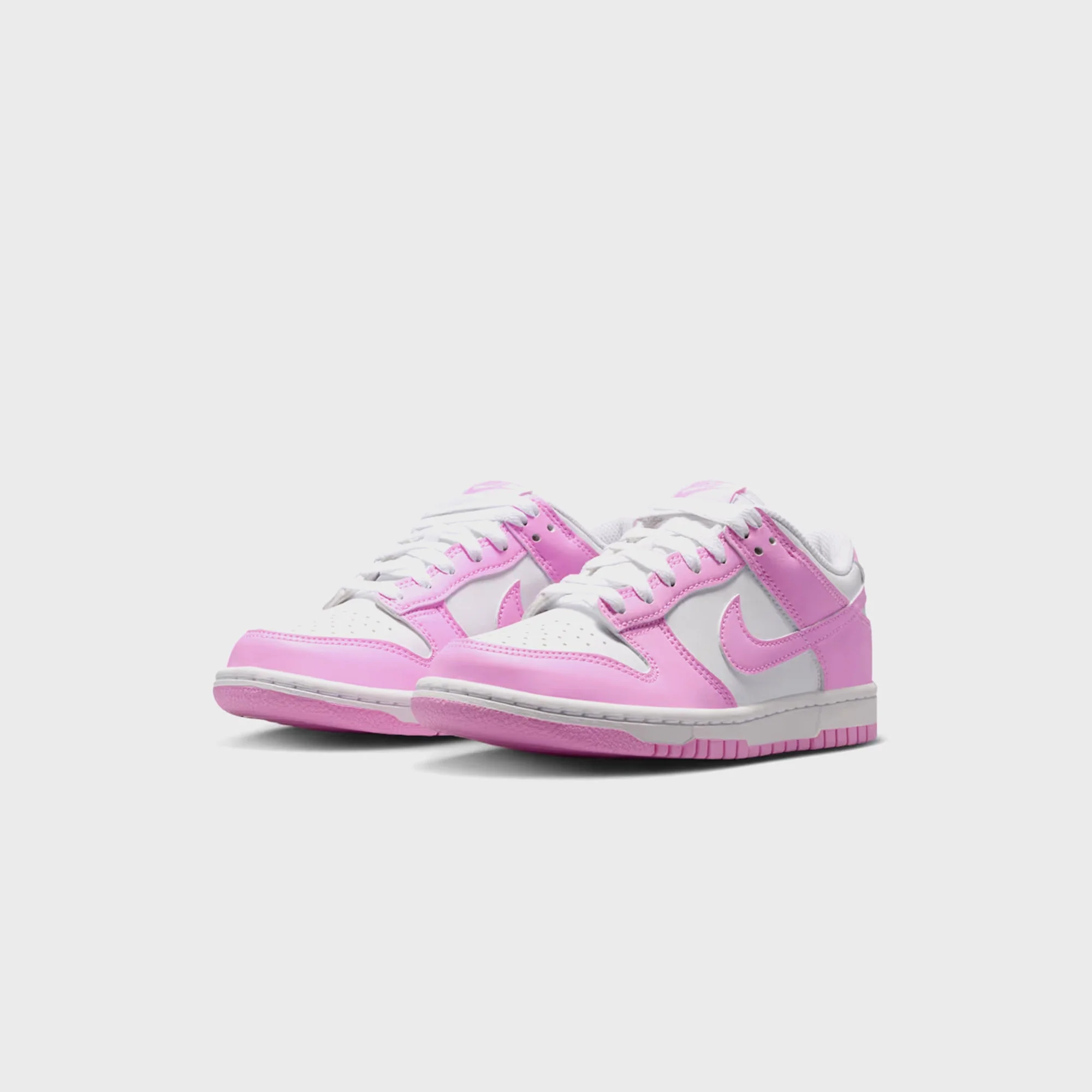 Nike GS Dunk Low - White / Pink Rise - Image 2