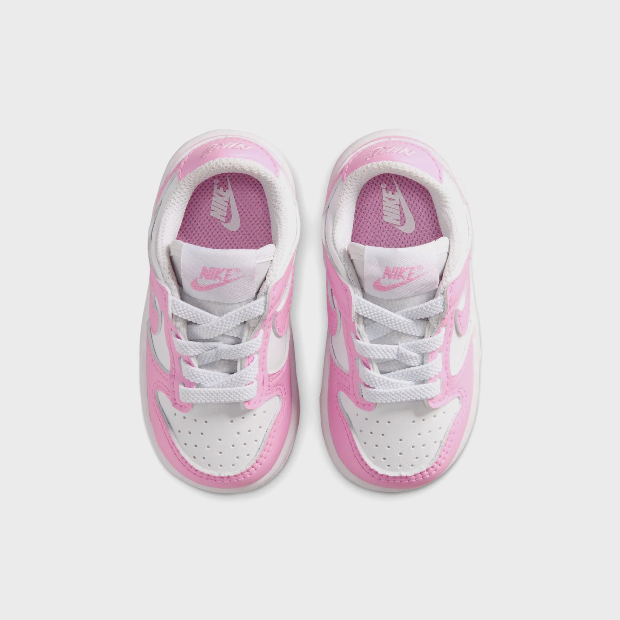 Nike TD Dunk Low - White / Pink Rise - Image 5