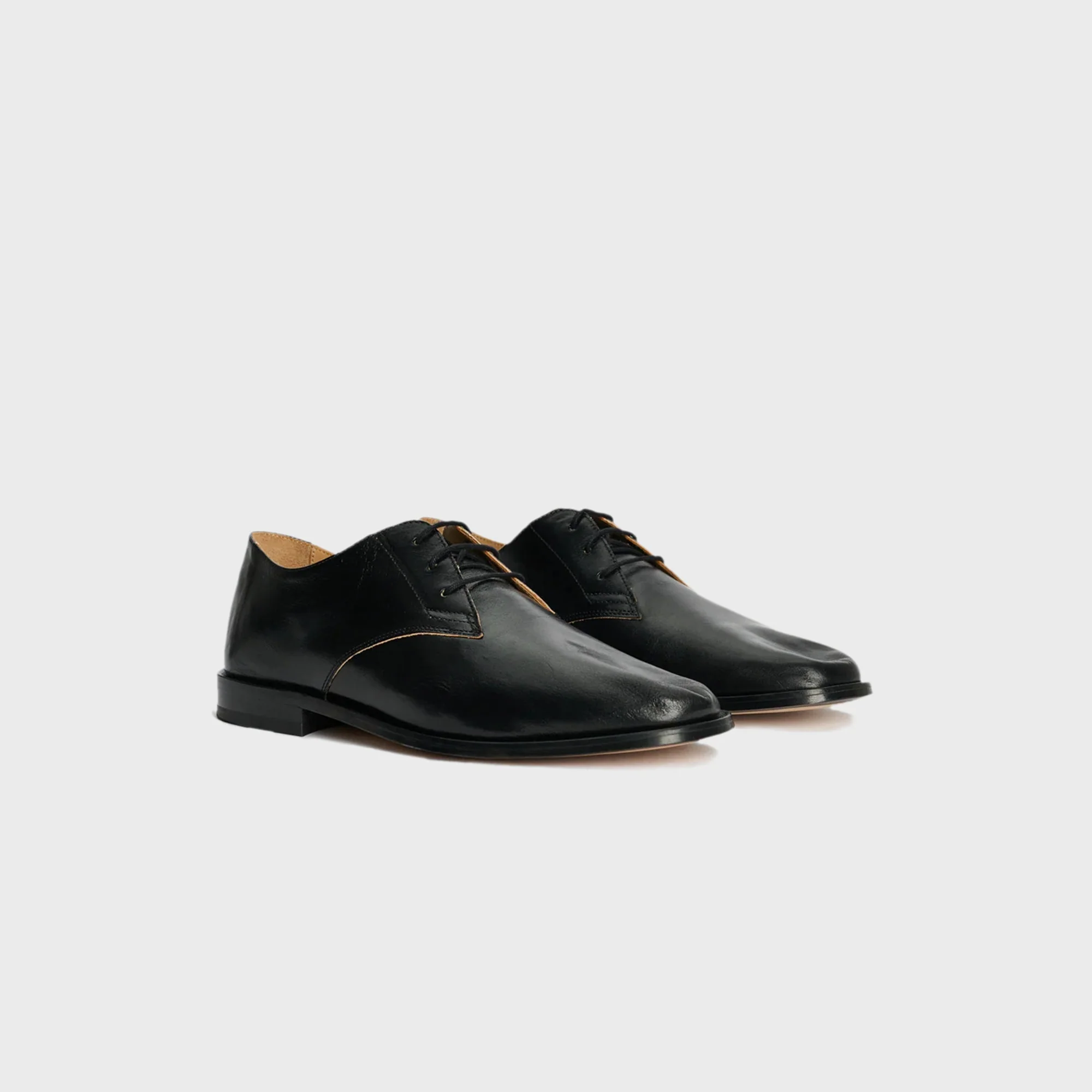 Our Legacy Collapsing Consultant Derby - True Dye Black Leather - Image 2