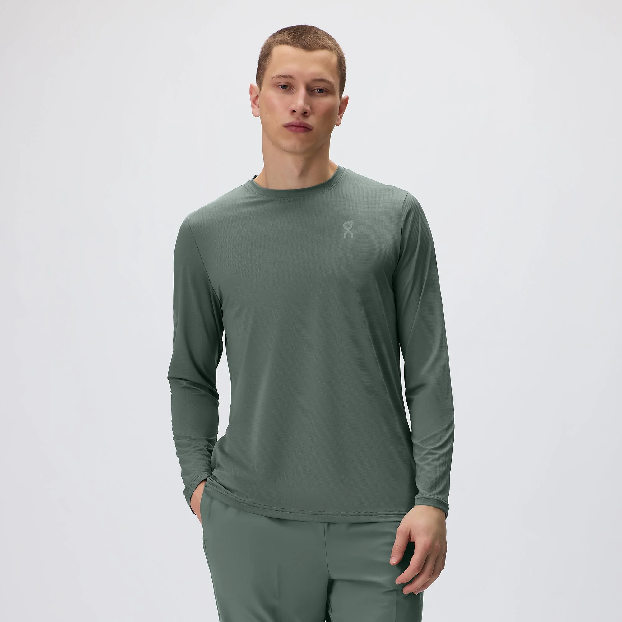 Kith for On Core Long Sleeve Tee - Olive - Image 2