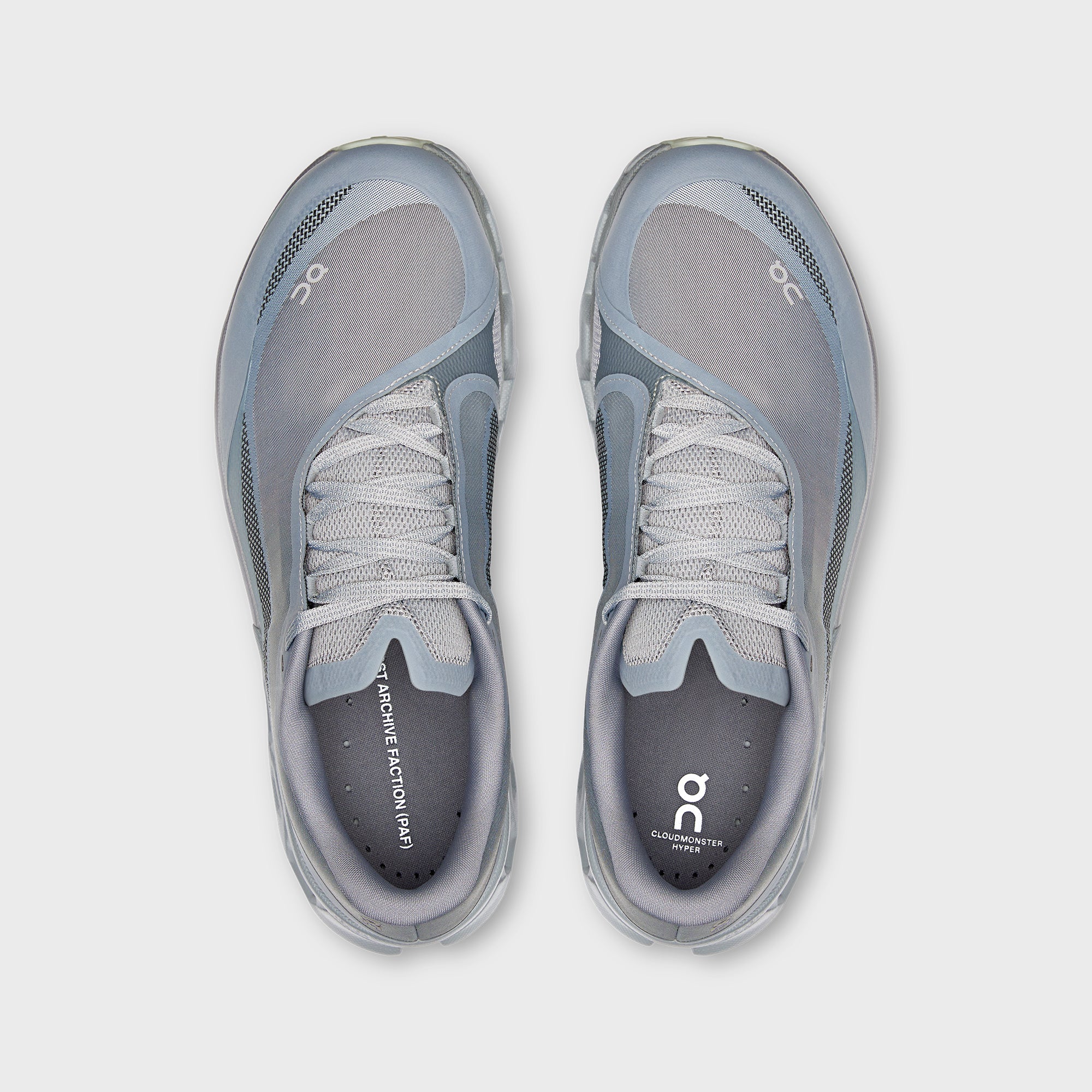 On Running x Post Archive Faction Cloudmonster Hyper PAF - Phantom / Apollo - Image 5